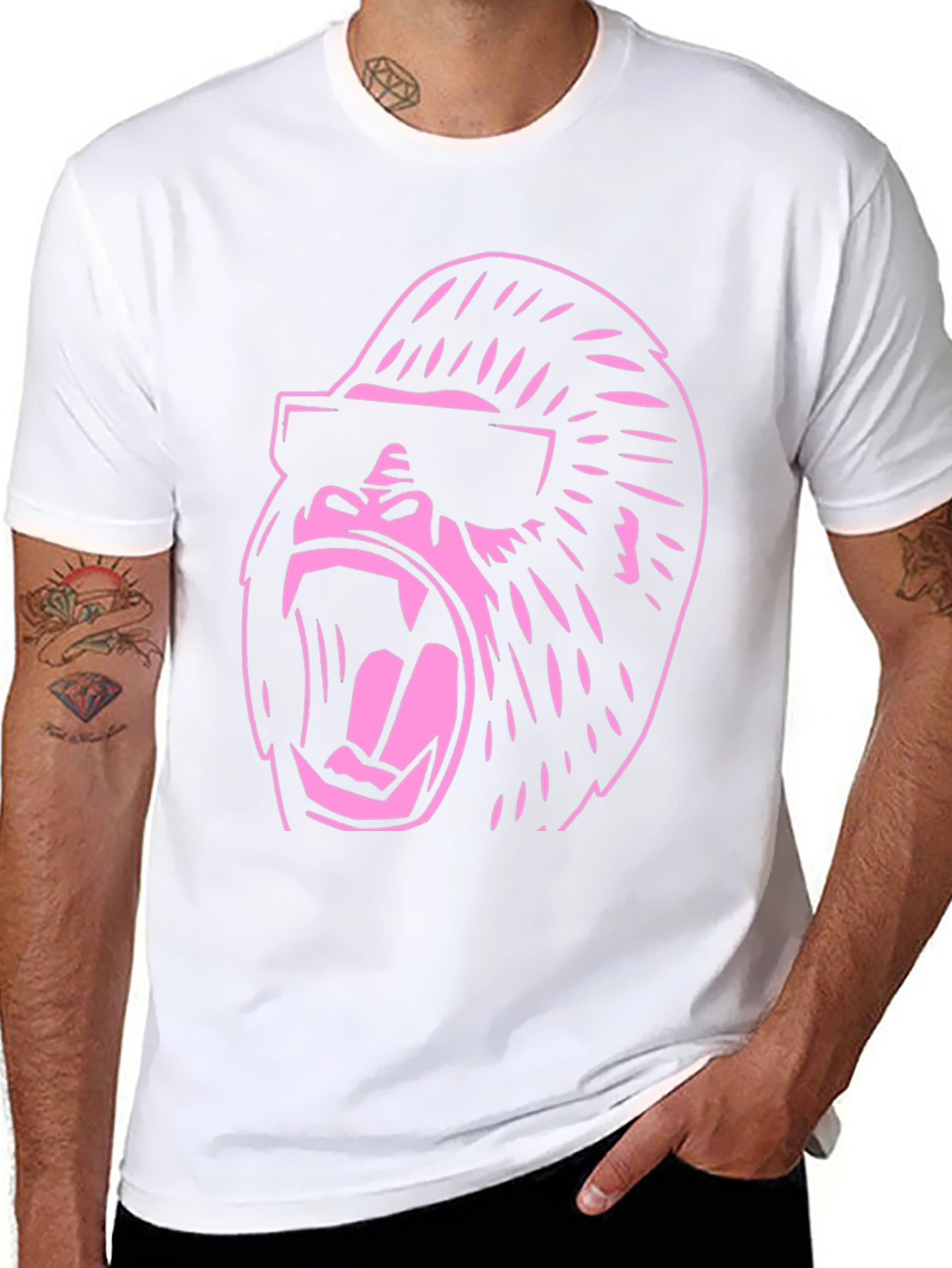 Cool Gorilla Graphic T-Shirt - Black