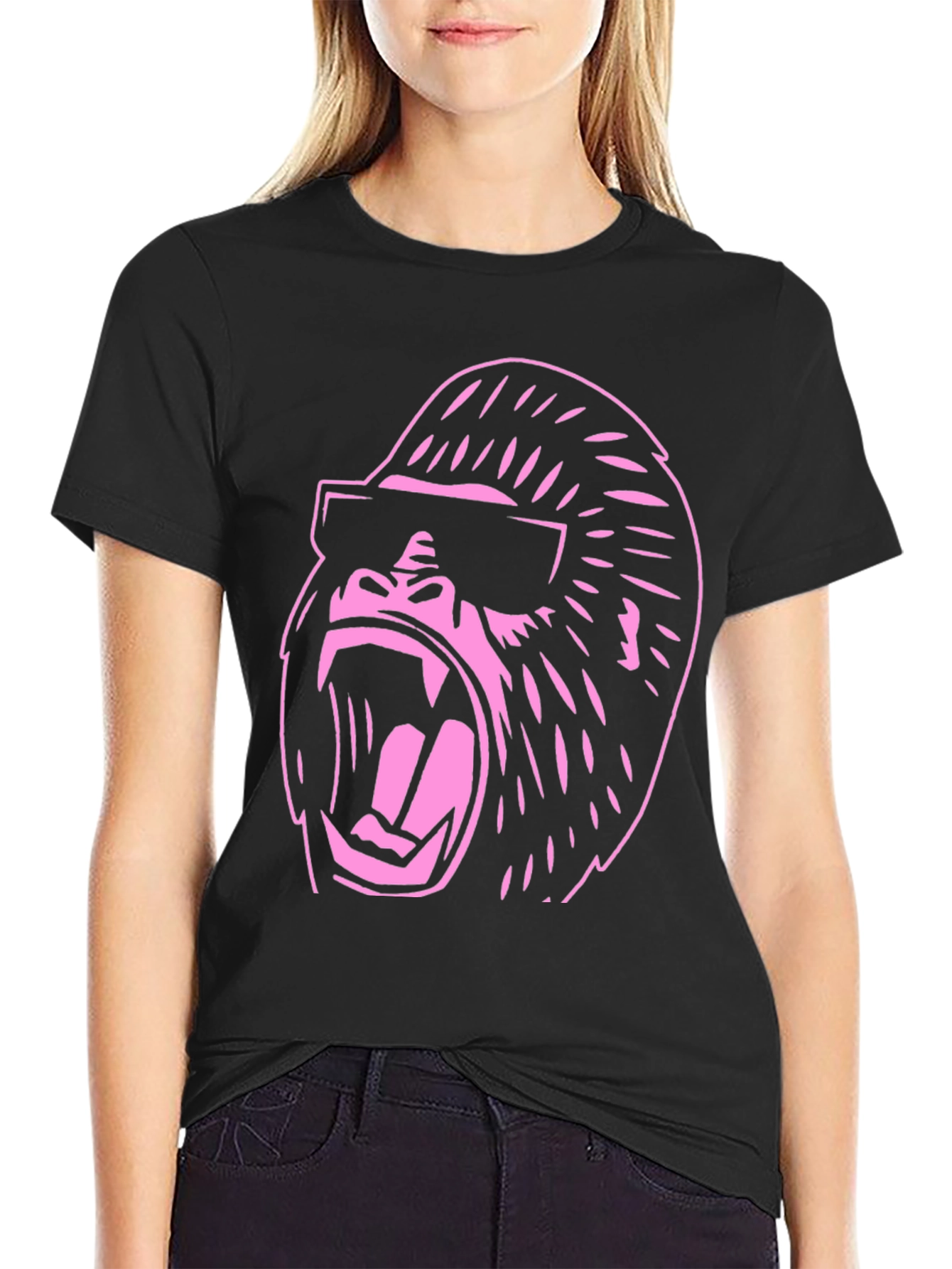 Cool Gorilla Graphic T-Shirt - Black