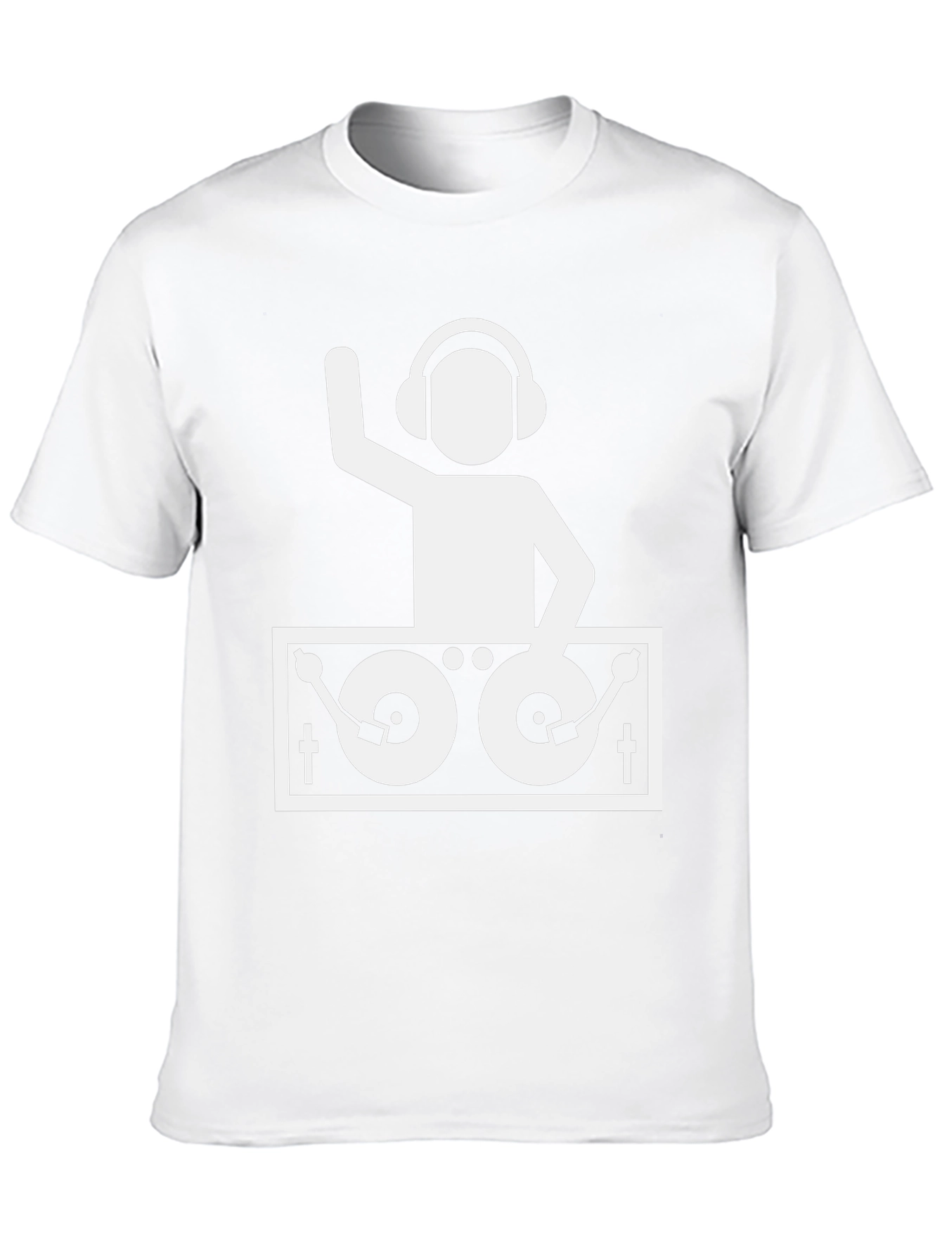 DJ Turntable Graphic T-Shirt - Black