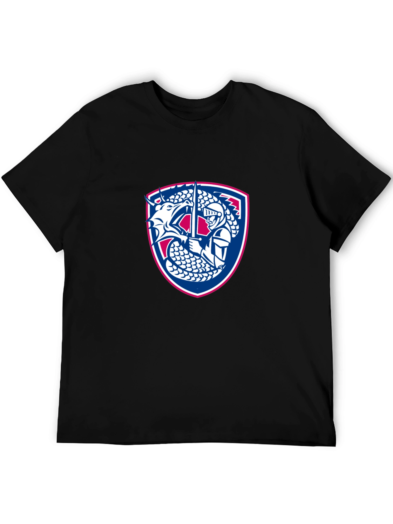 Dragon Knight Emblem Graphic T-Shirt