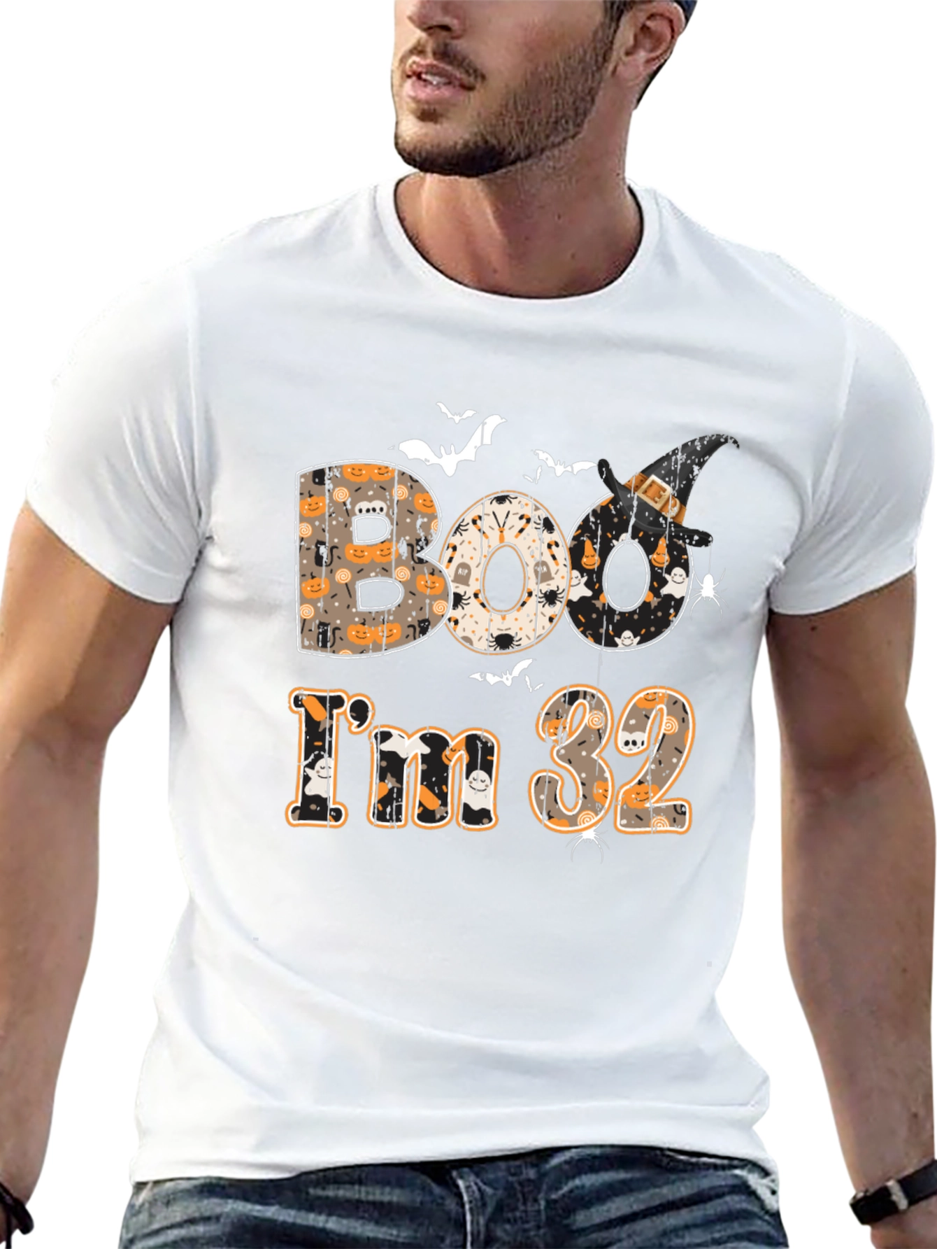 Boo Im 32 T-Shirt - Halloween Birthday Tee