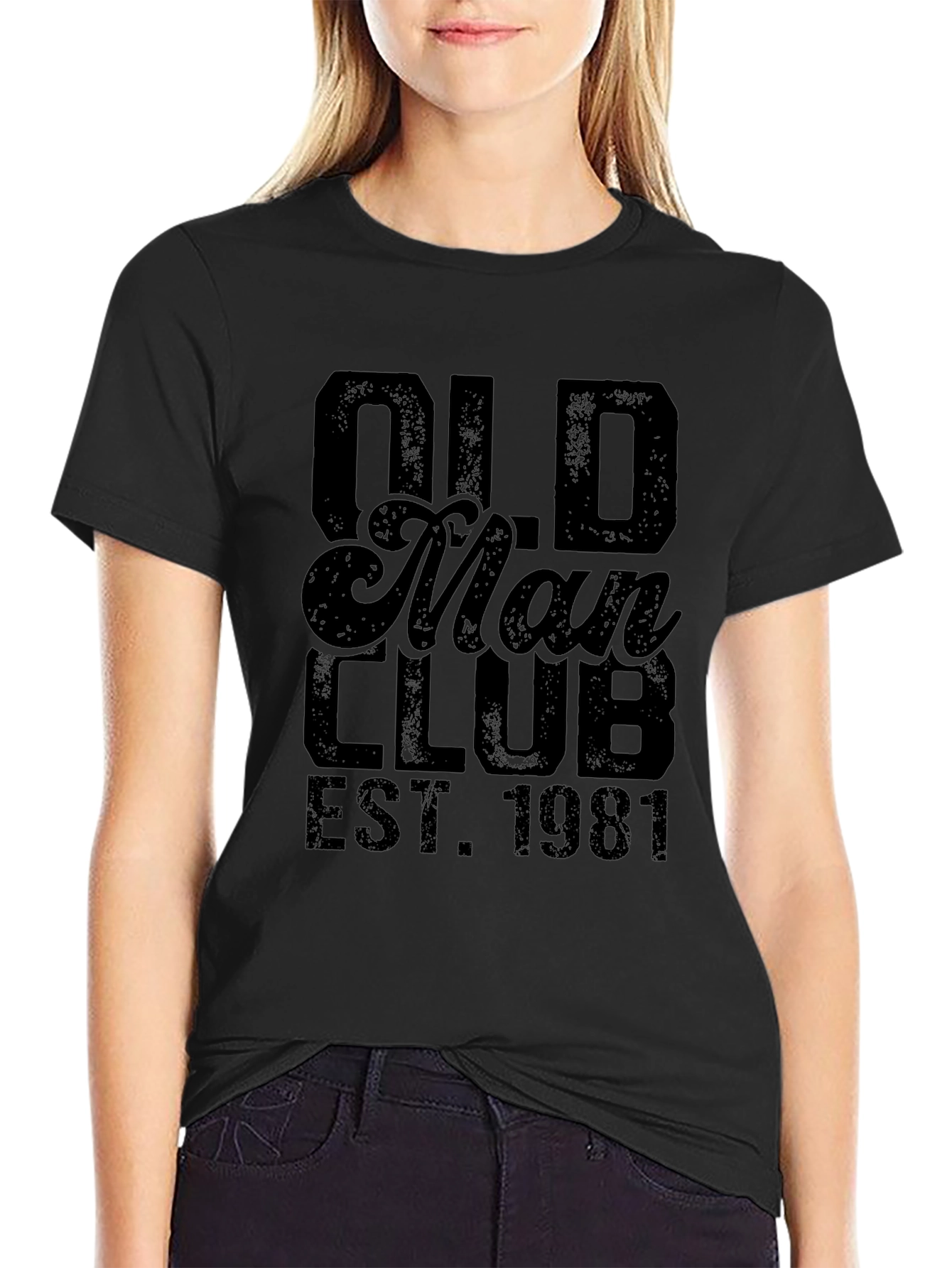 Old Man Club Est. 1981 Black T-Shirt