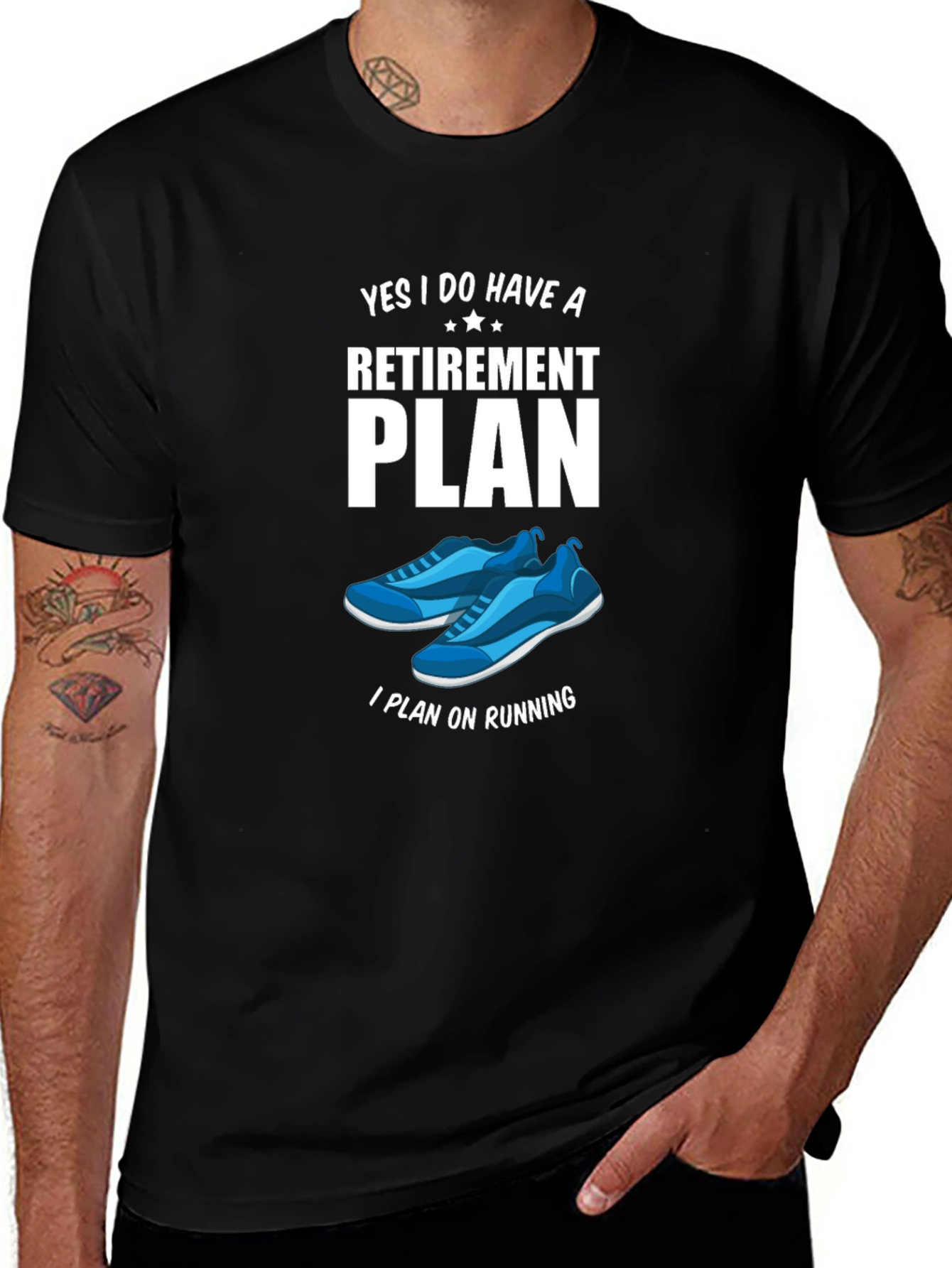 Retirement Plan Running Graphic T-Shirt