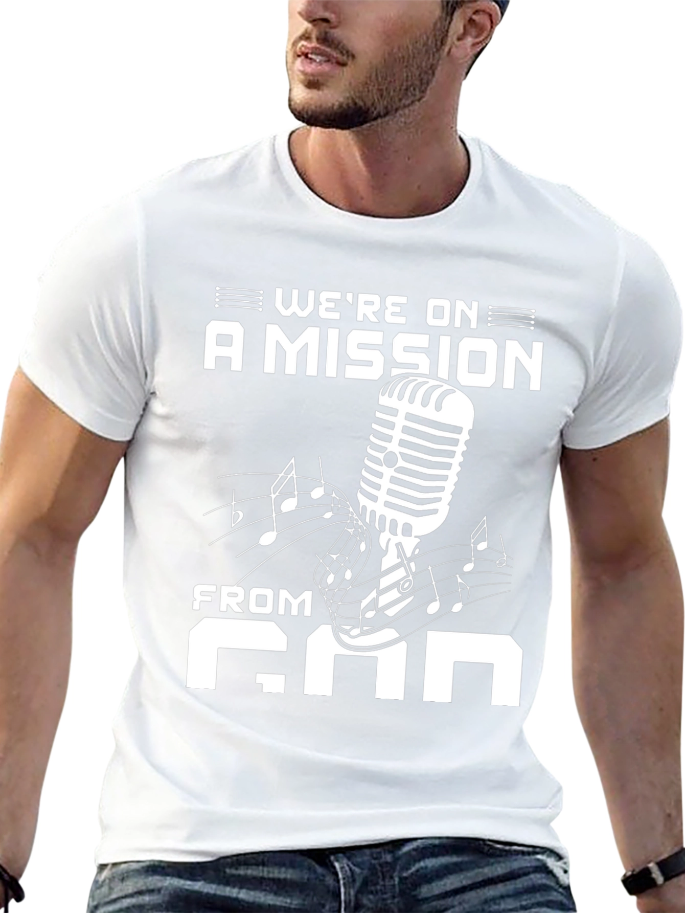 Were on a Mission From God Black T-Shirt