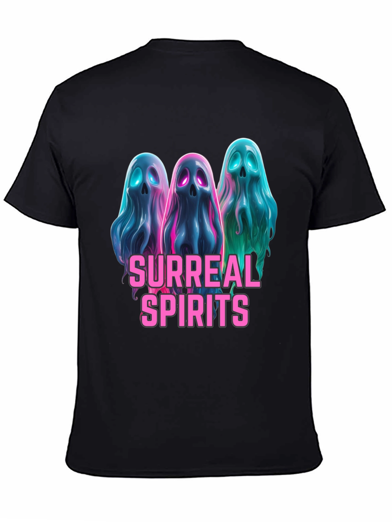 Surreal Spirits Graphic Tee - Unique Ghost Design