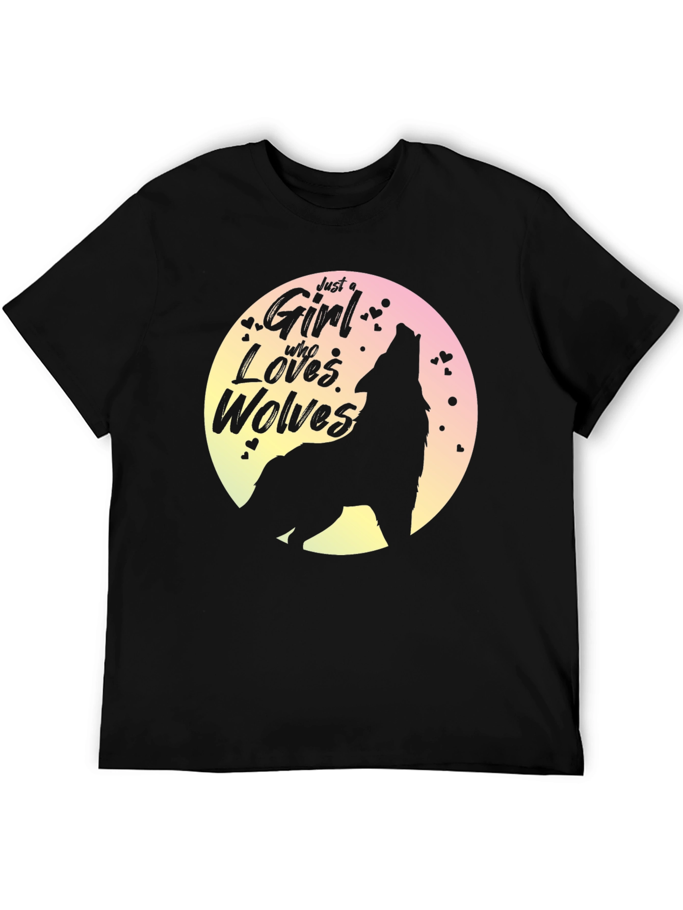 Girl Who Loves Wolves T-Shirt