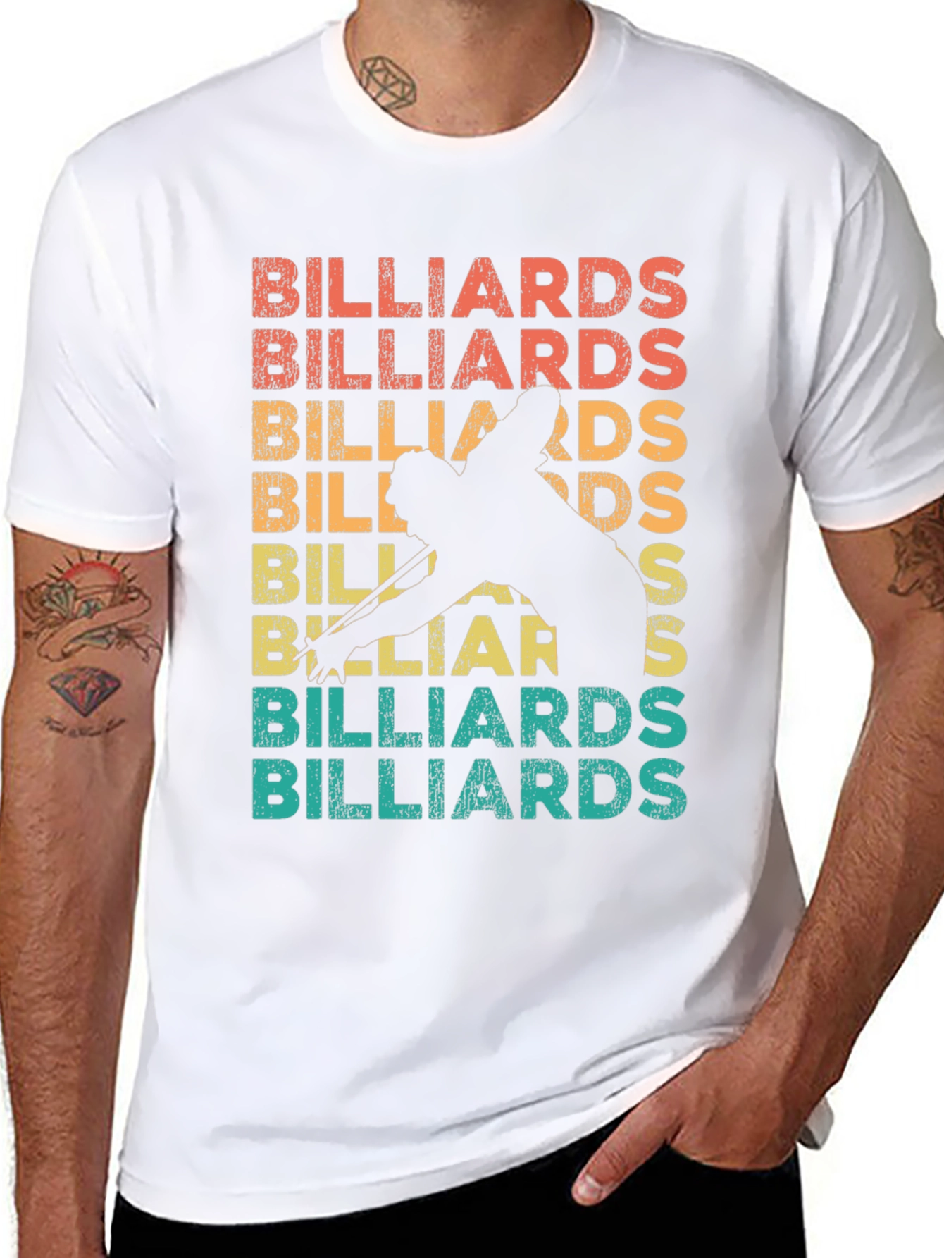 Retro Billiards Graphic T-Shirt - Cue Sports Apparel