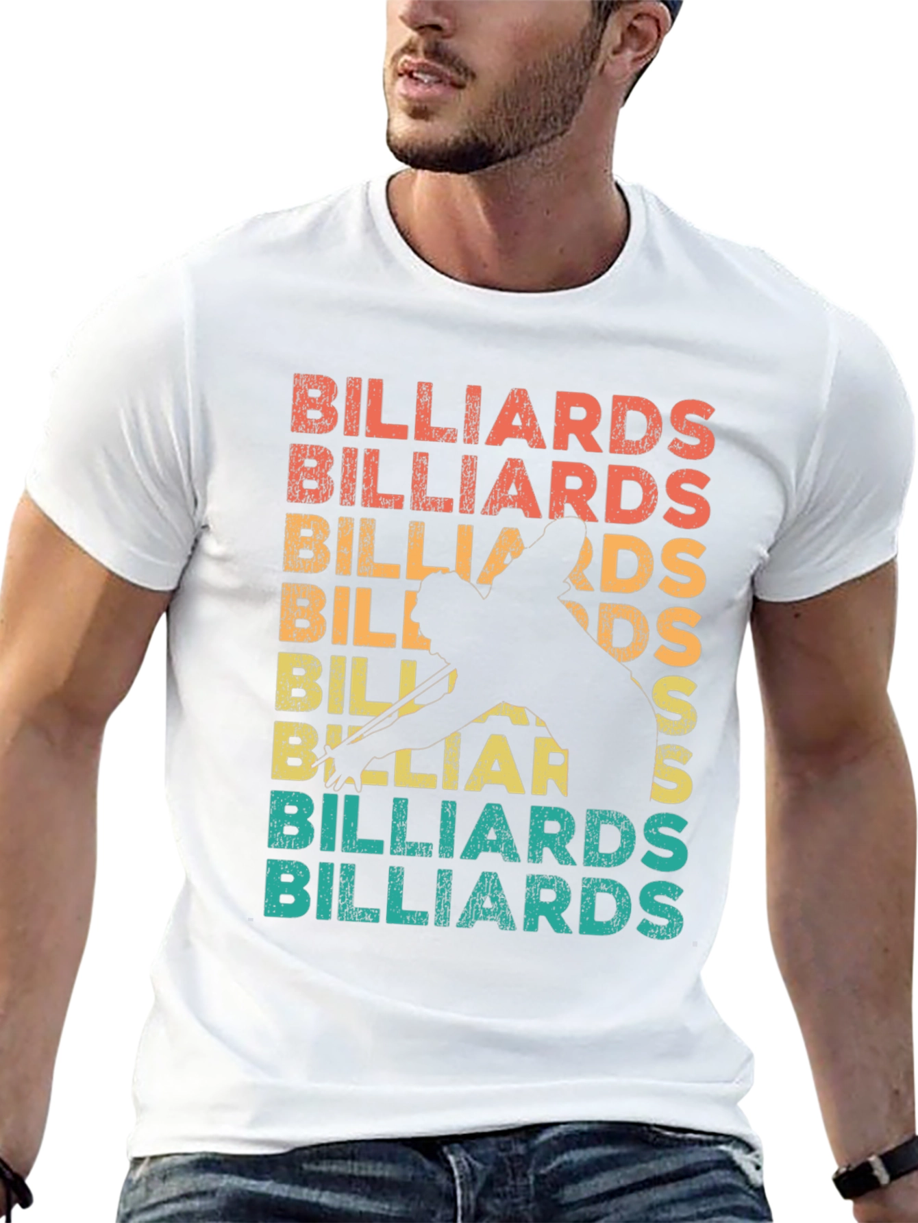 Retro Billiards Graphic T-Shirt - Cue Sports Apparel