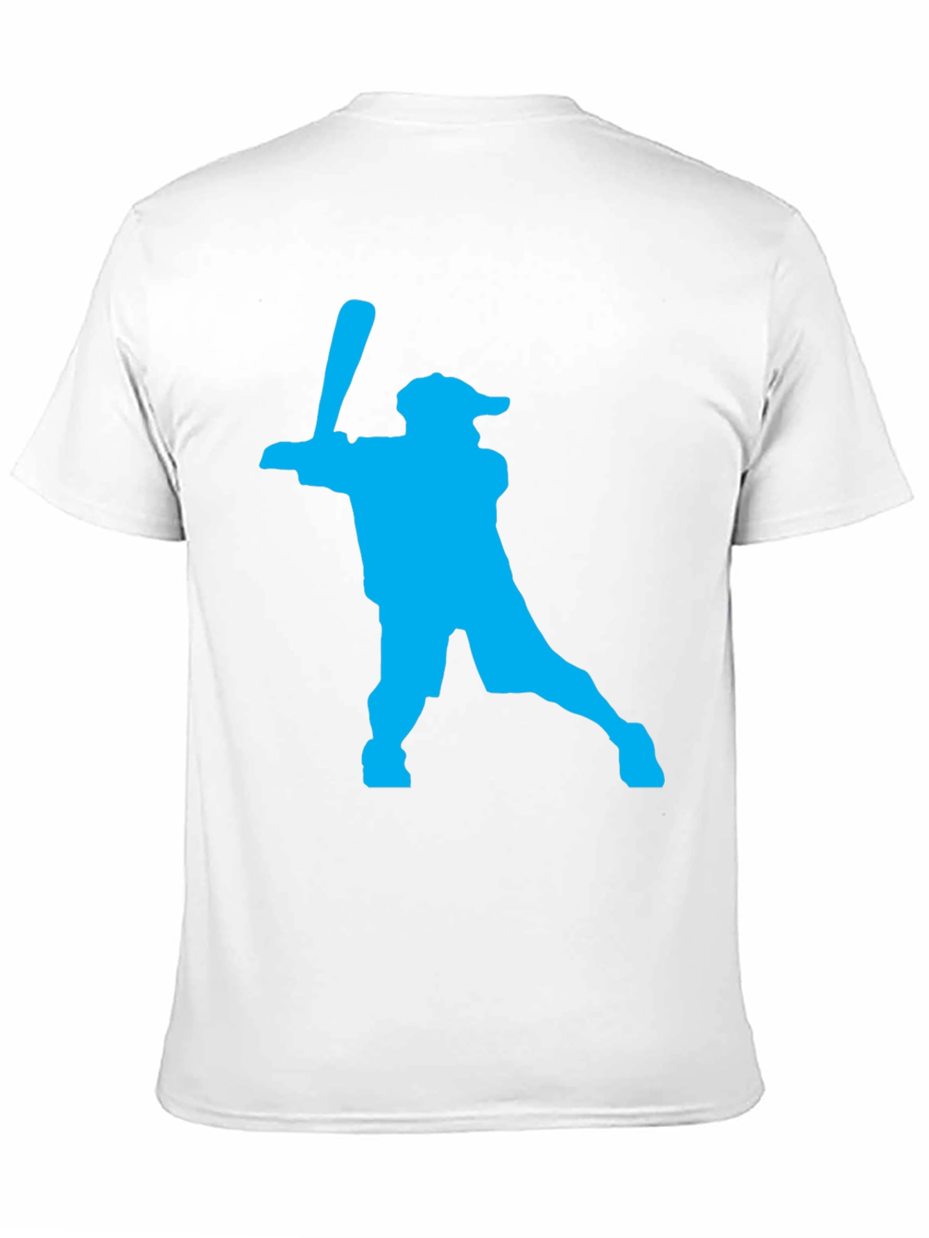 Baseball Silhouette Graphic Tee - Black