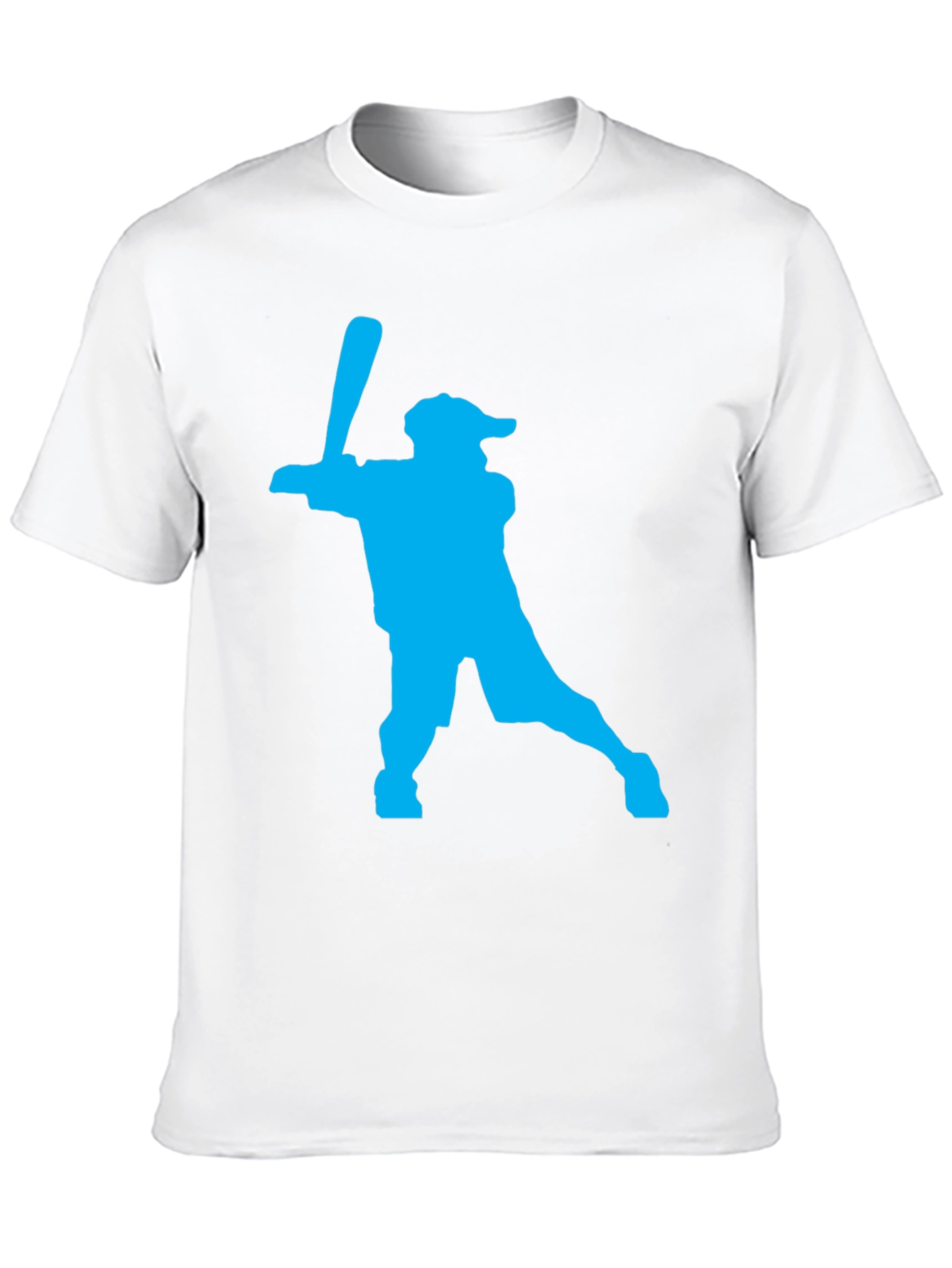 Baseball Silhouette Graphic Tee - Black
