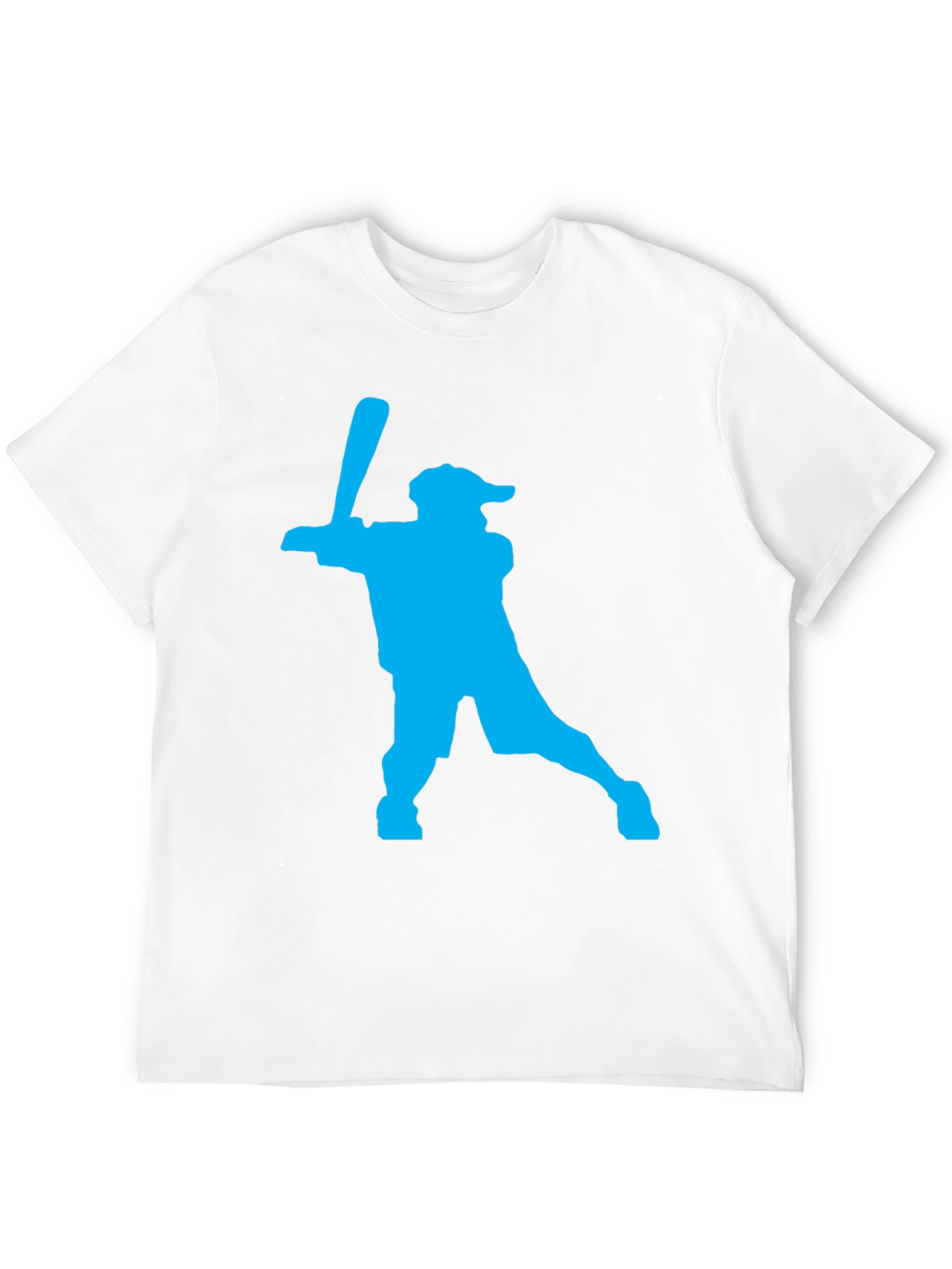 Baseball Silhouette Graphic Tee - Black