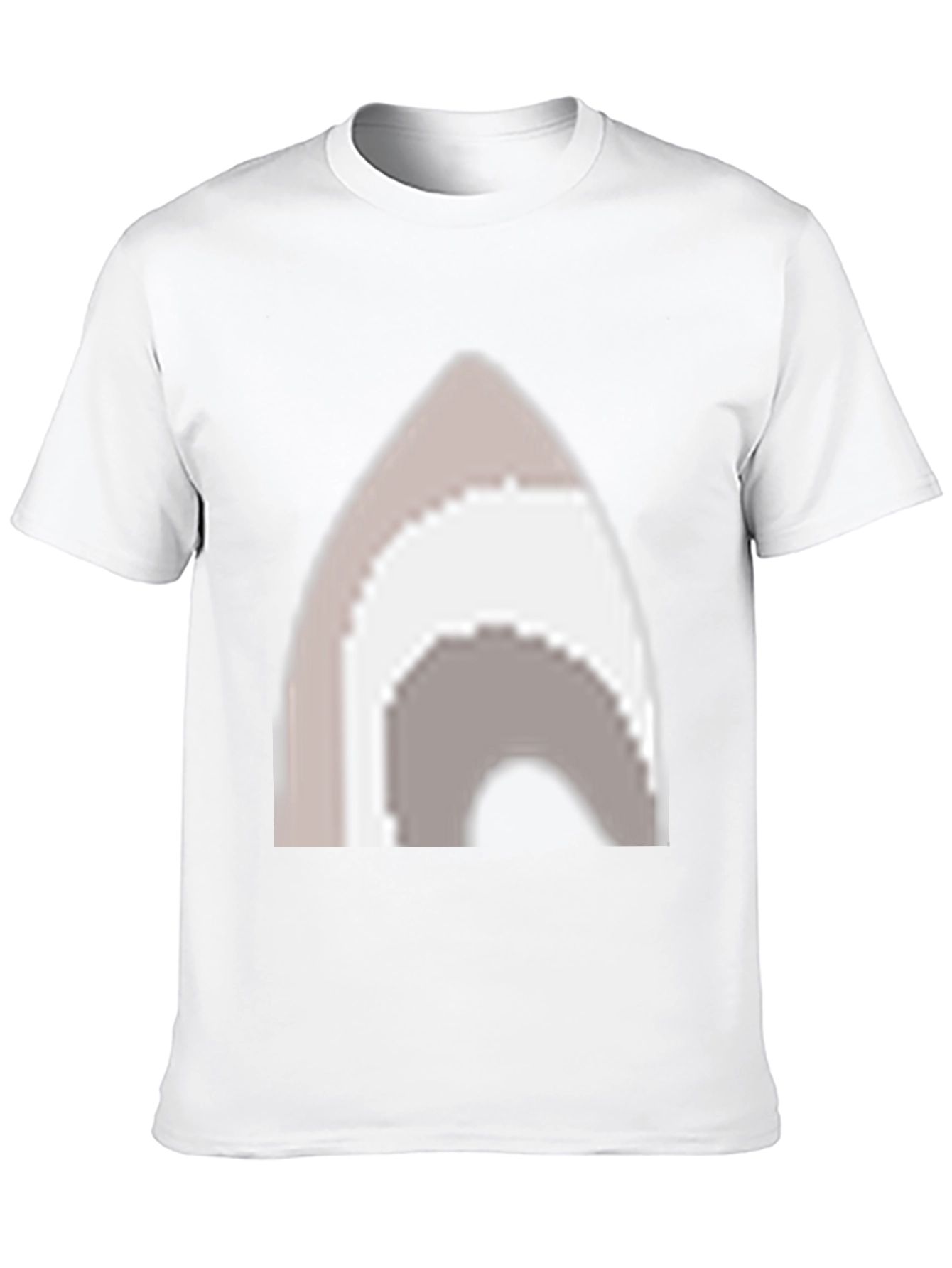 Pixel Art Arch Graphic Tee - Casual Black T-Shirt