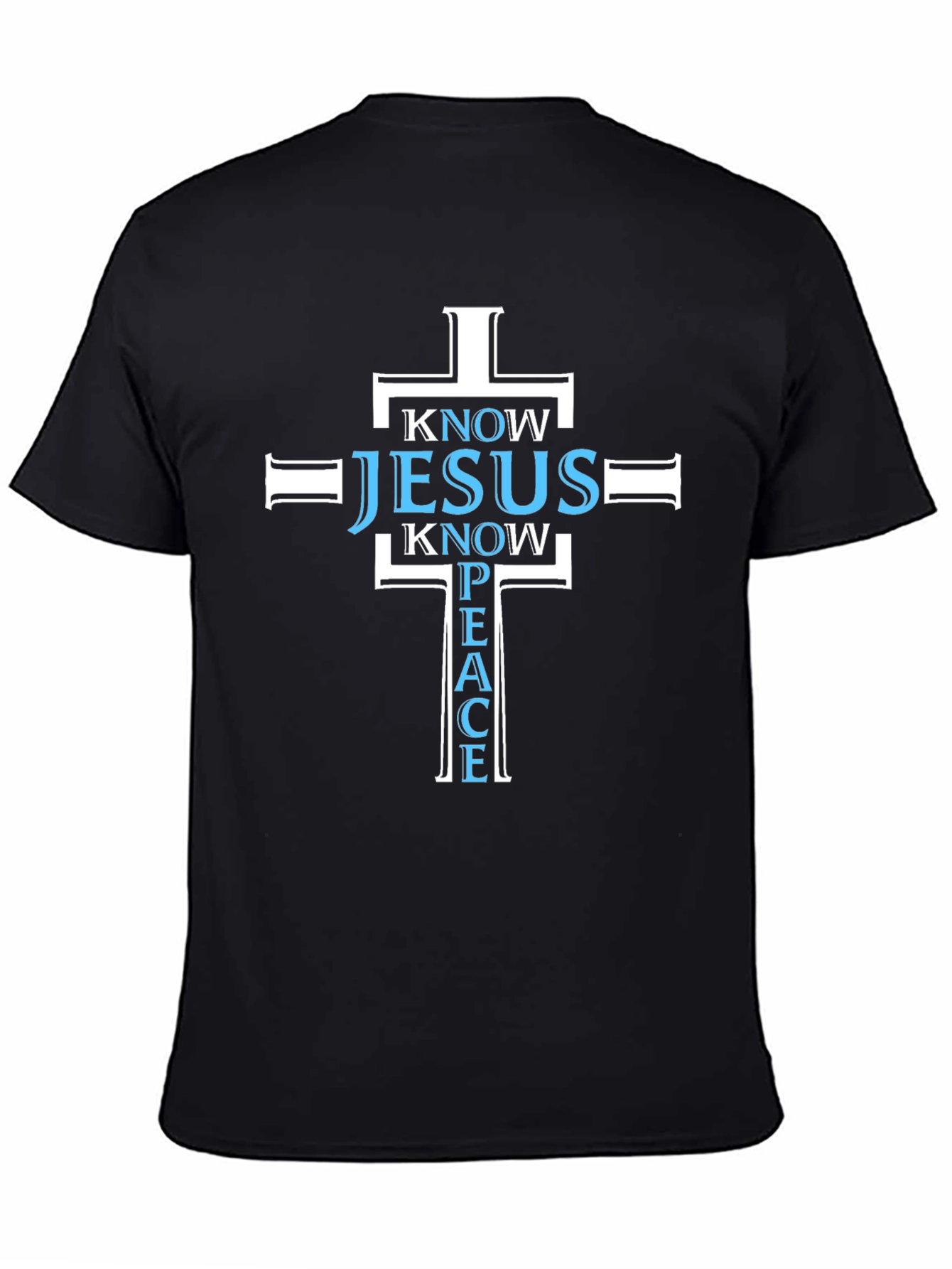 Know Jesus Know Peace T-Shirt Black