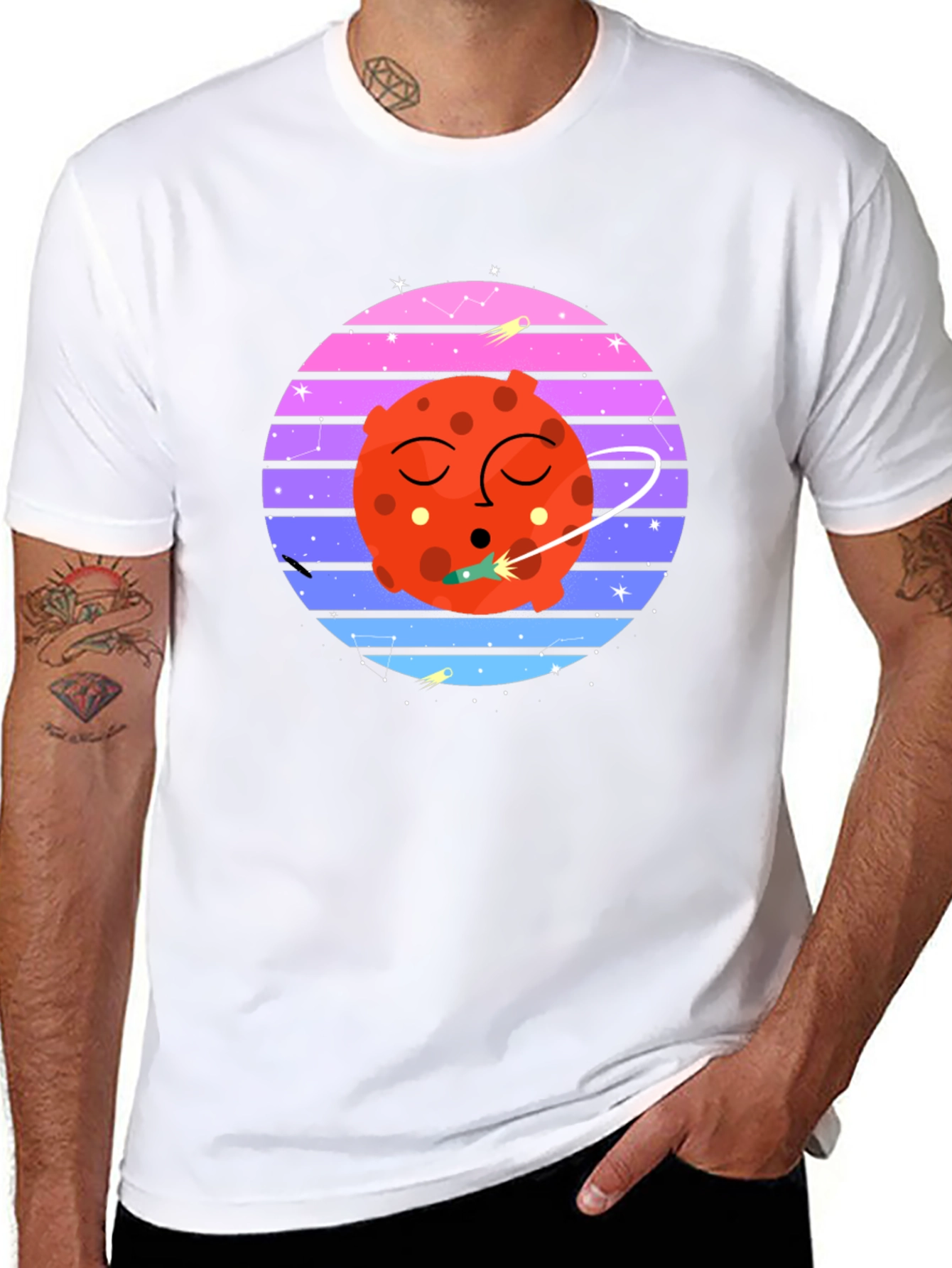 Retro Space Mars T-Shirt