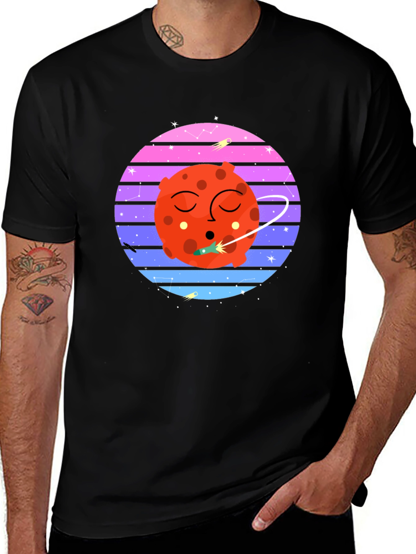 Retro Space Mars T-Shirt