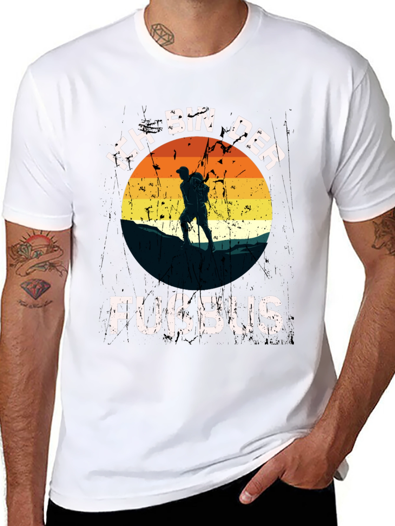 Ich Bin Der Fußbus T-Shirt Hiking Outdoor