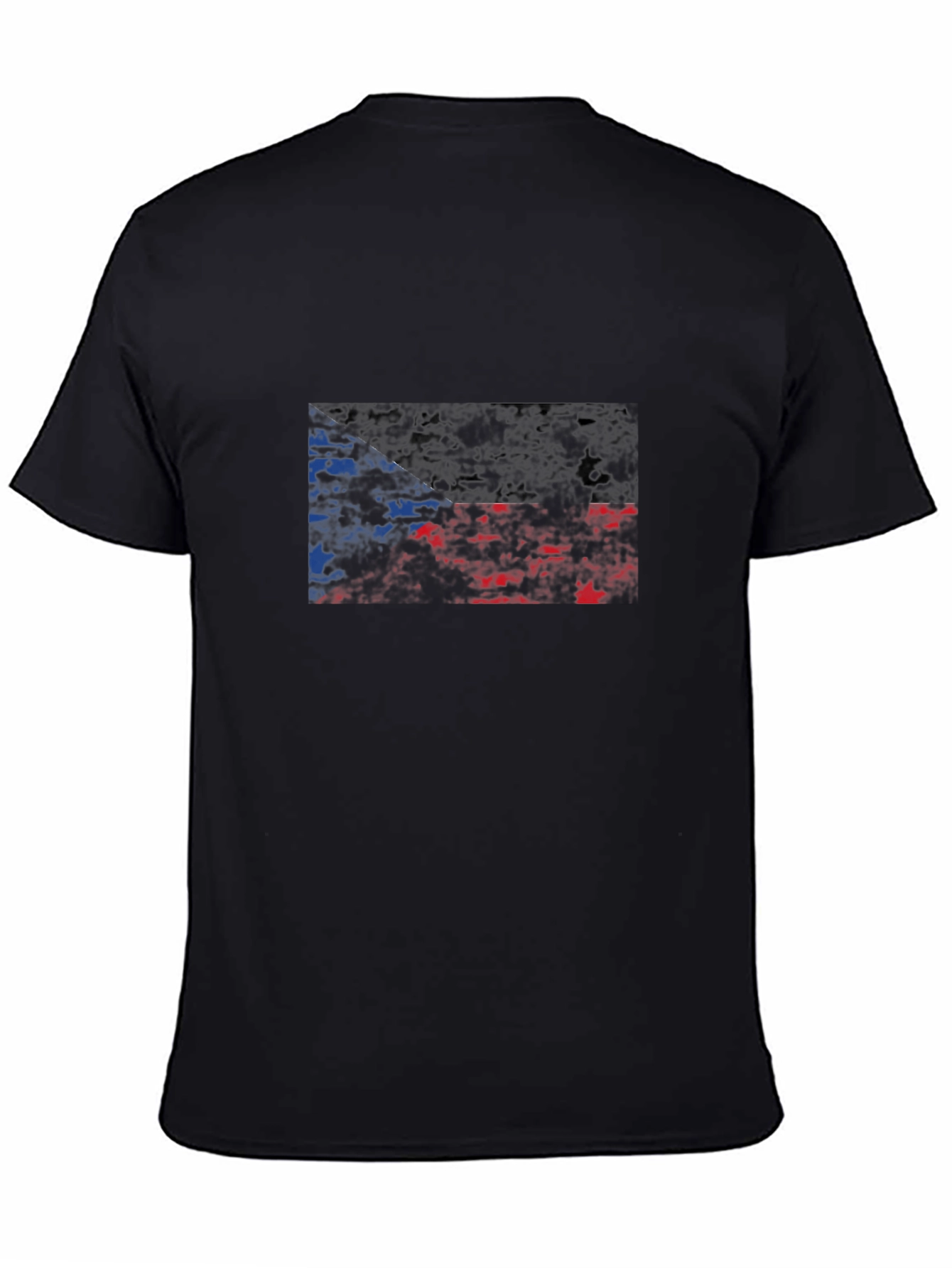 Czech Republic Flag Distressed Graphic Tee