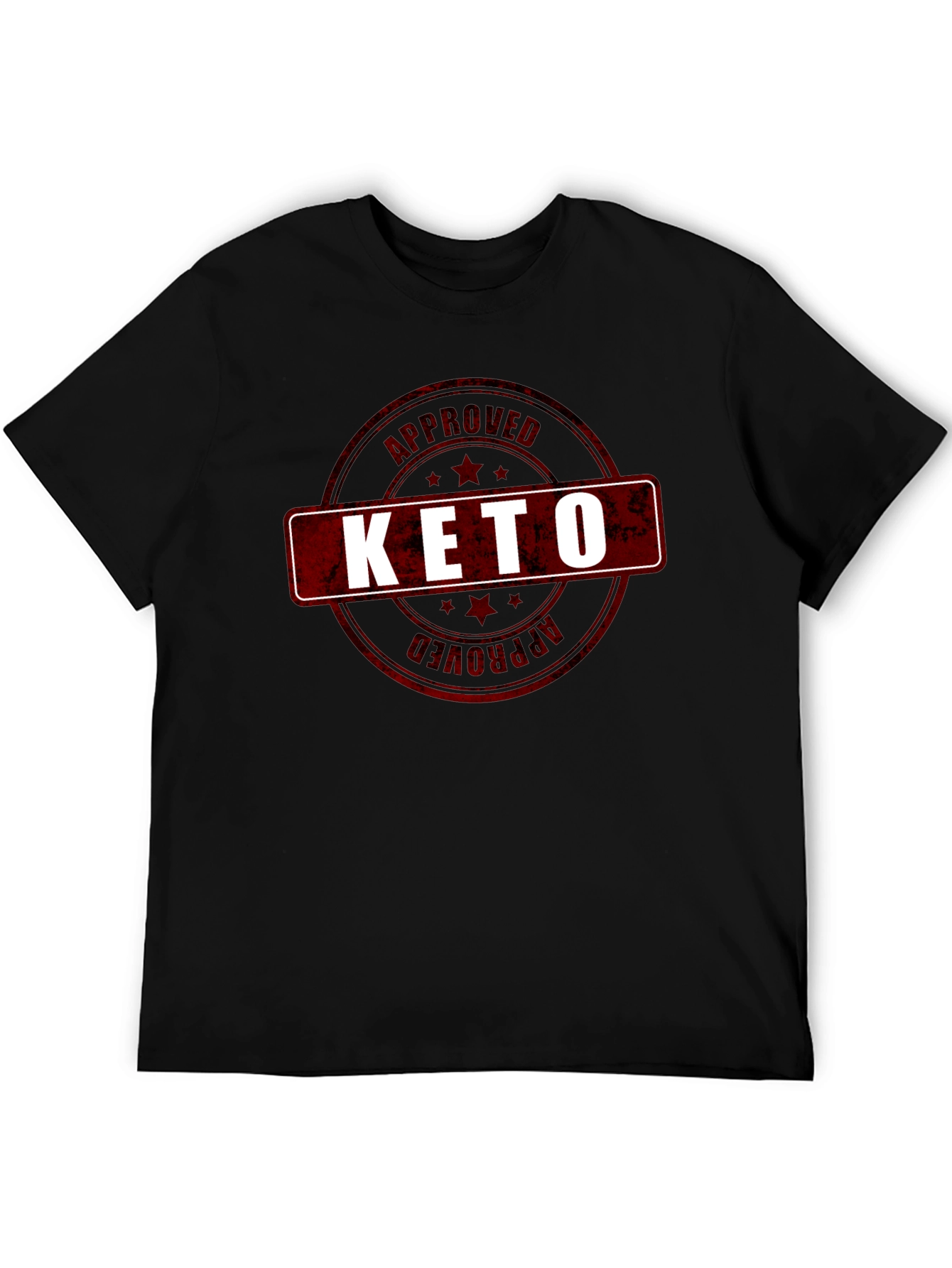 Keto Approved Graphic T-Shirt - Black