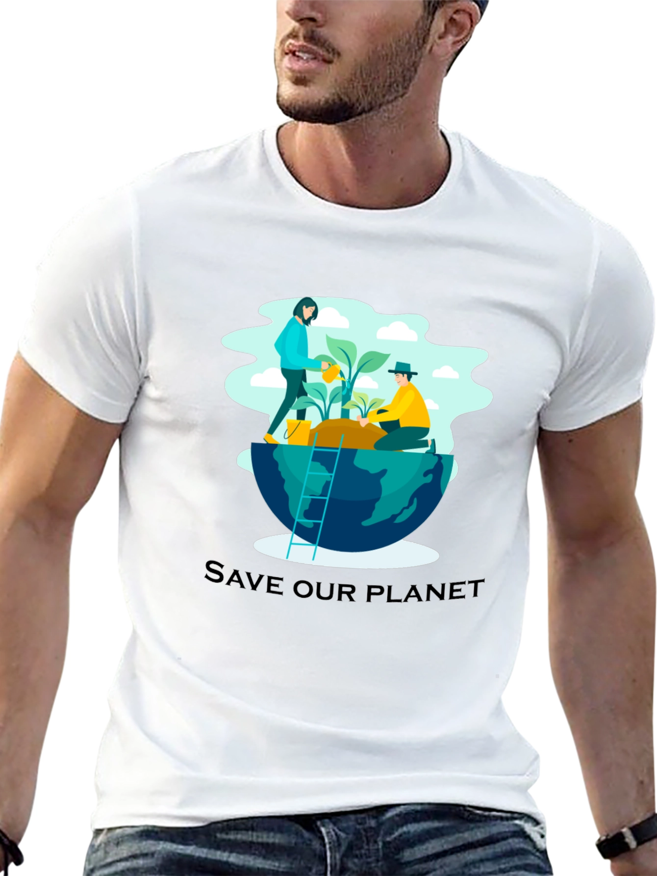 Eco-Friendly Save Our Planet Graphic T-Shirt
