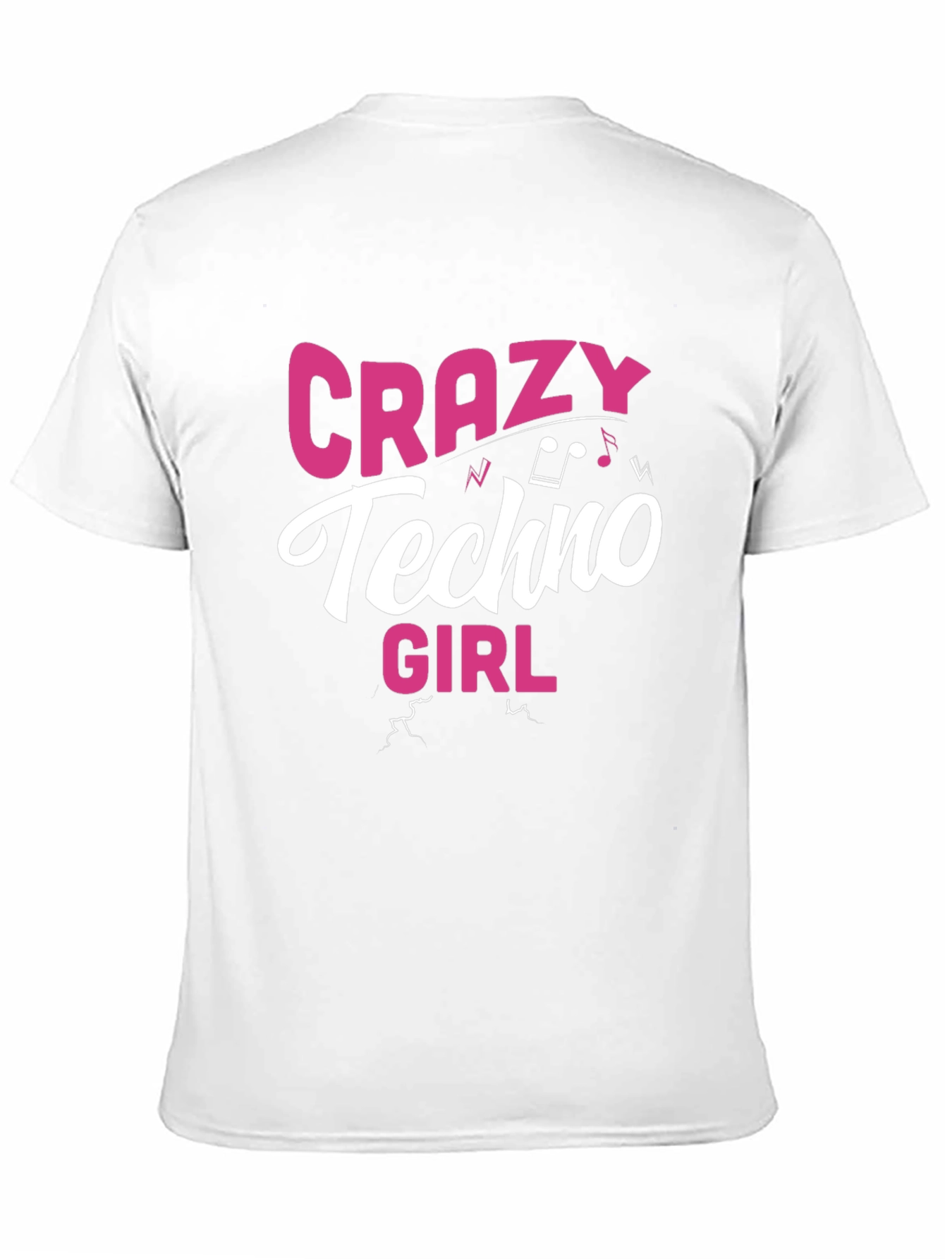 Crazy Techno Girl Graphic T-Shirt - EDM Rave Tee