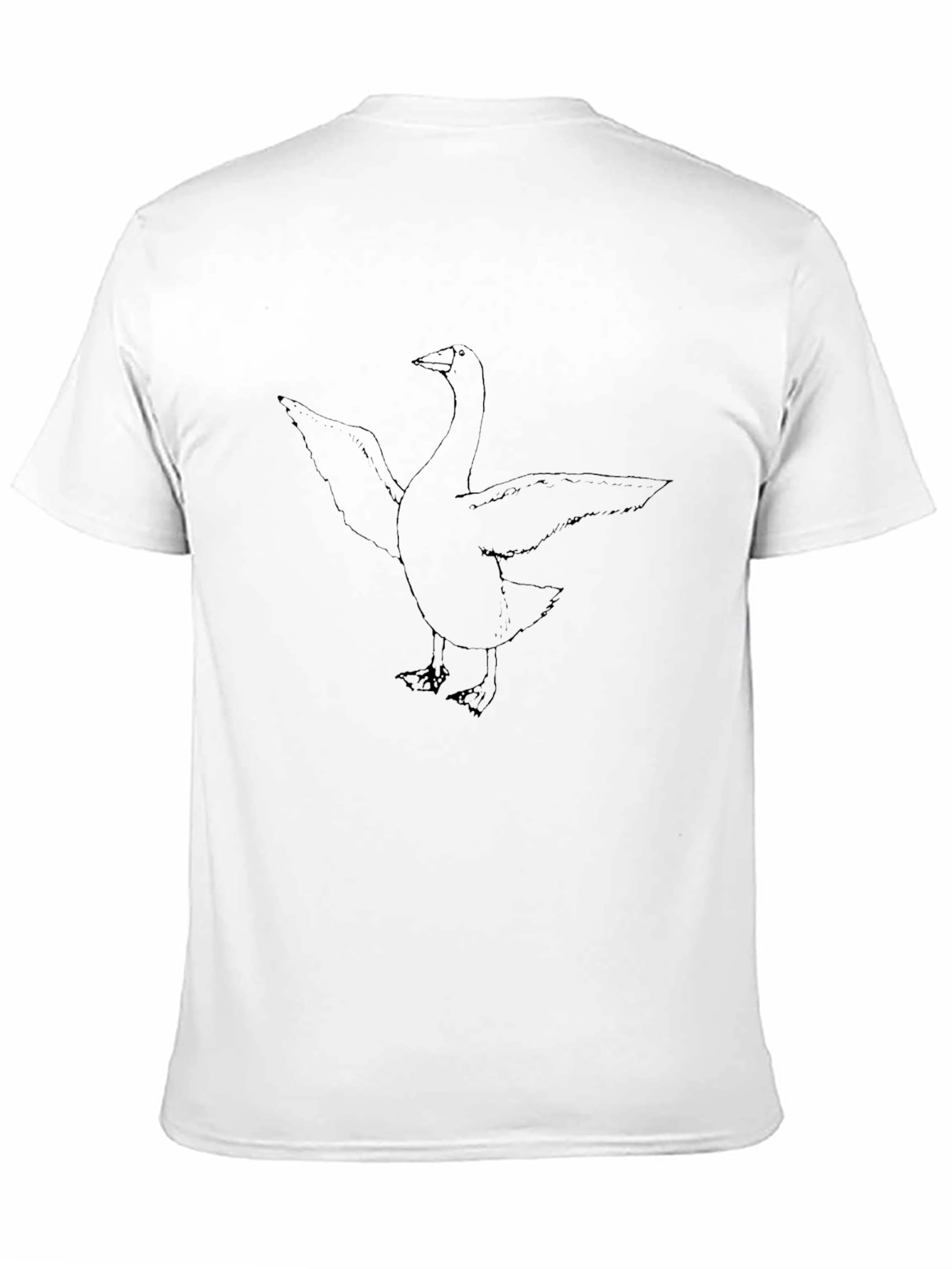 Goose Graphic Tee - Black Cotton Comfort