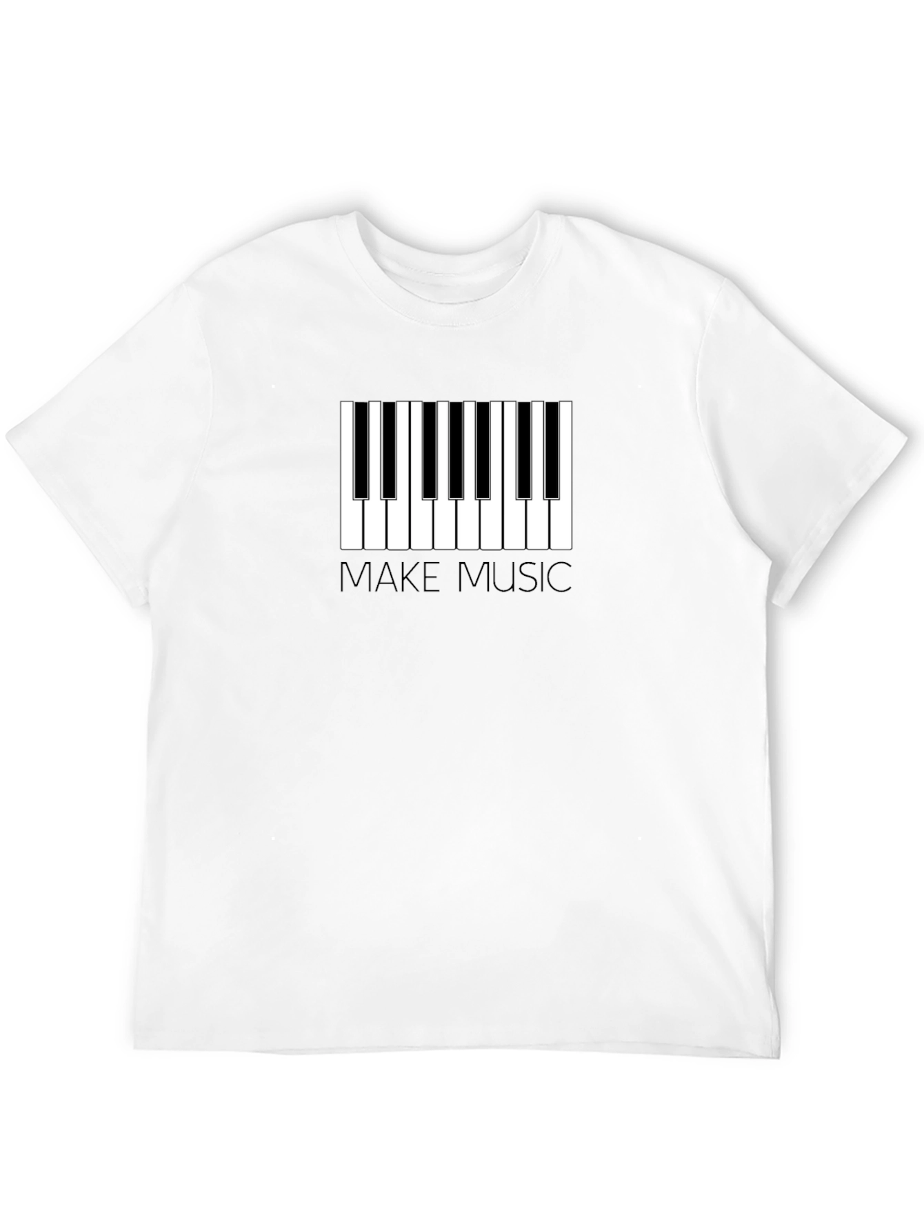 Make Music Piano Keys Graphic T-Shirt