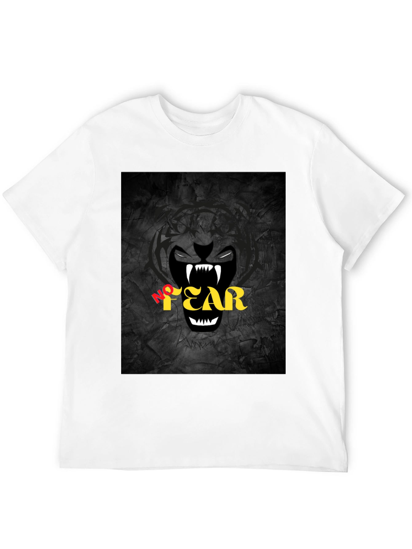 No Fear Graphic Print Black T-Shirt