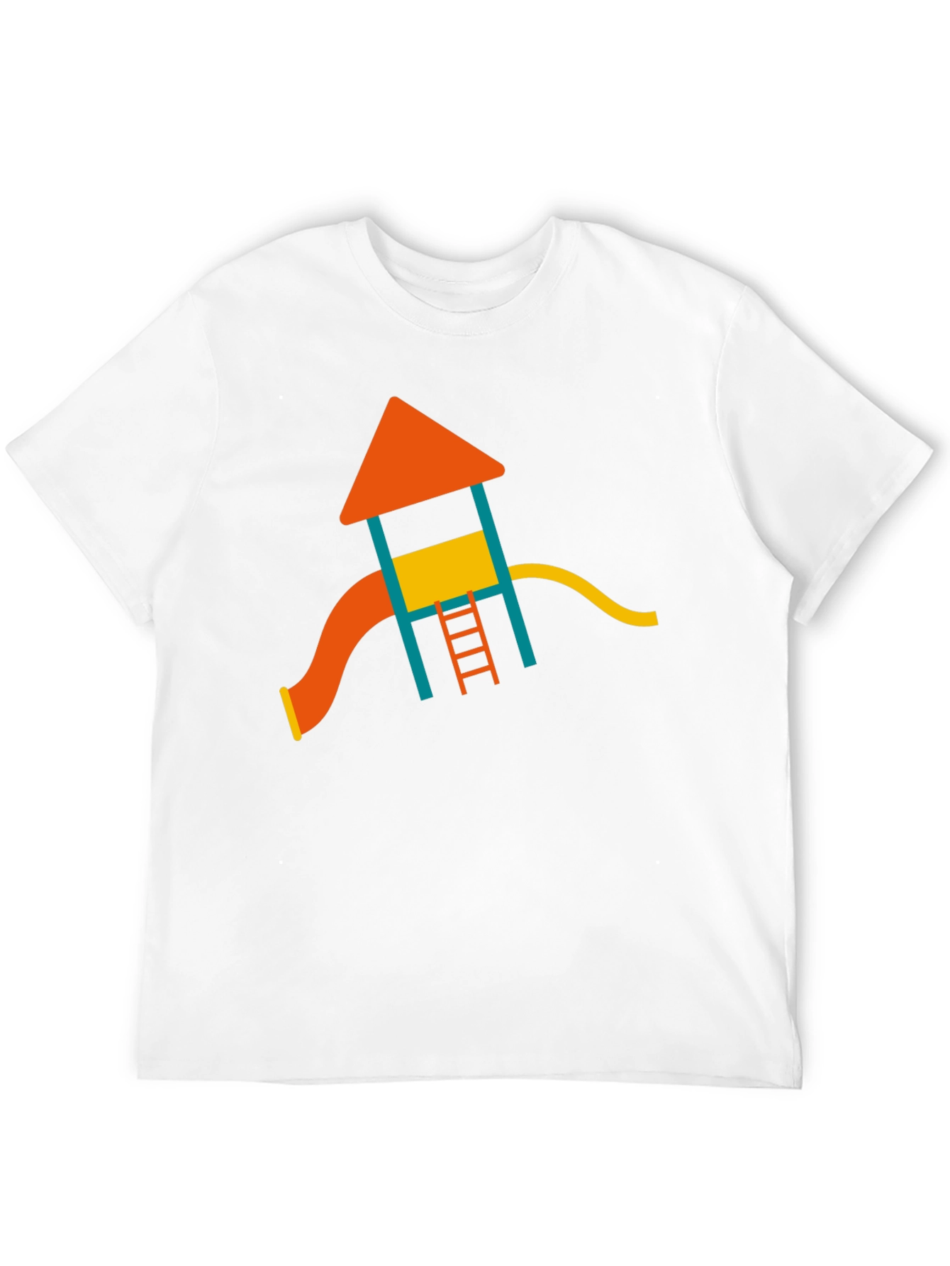 Playground Fun Graphic Tee - Soft Black Cotton