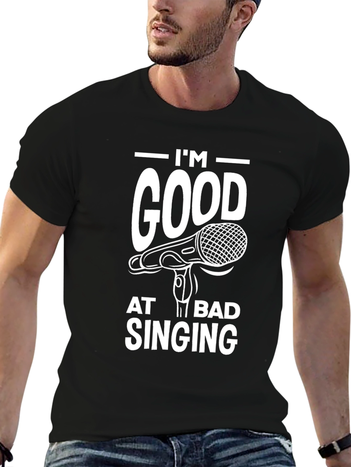 Im Good At Bad Singing Graphic Tee
