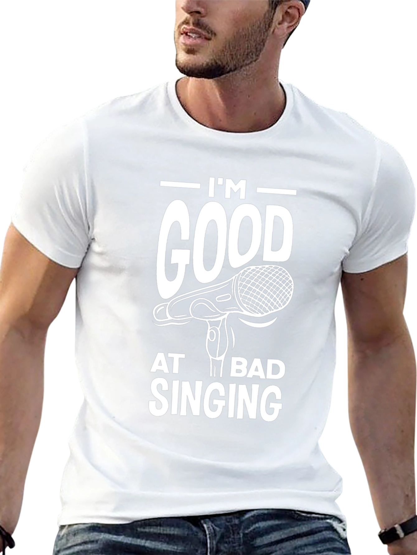 Im Good At Bad Singing Graphic Tee