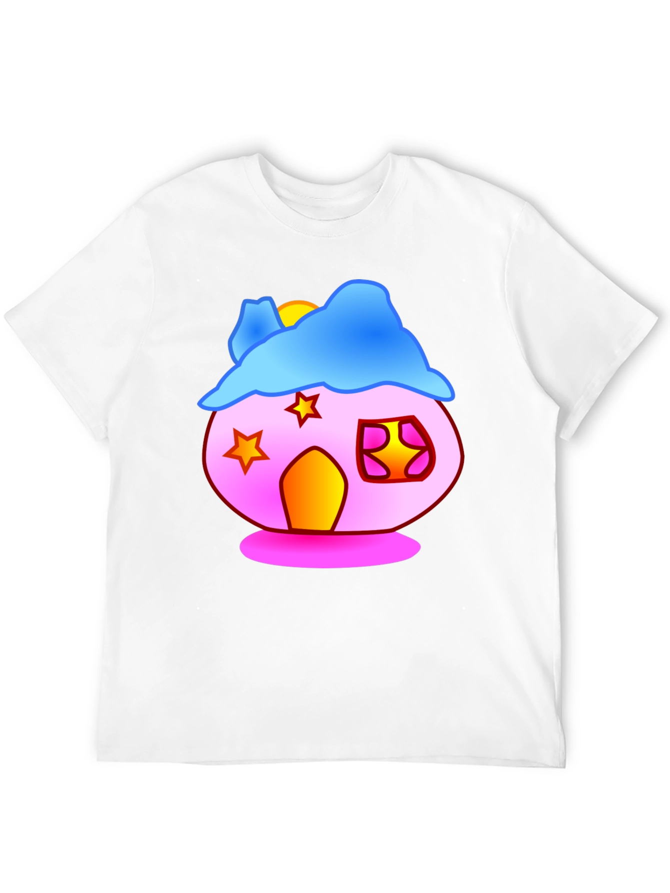 Whimsical House Graphic T-Shirt