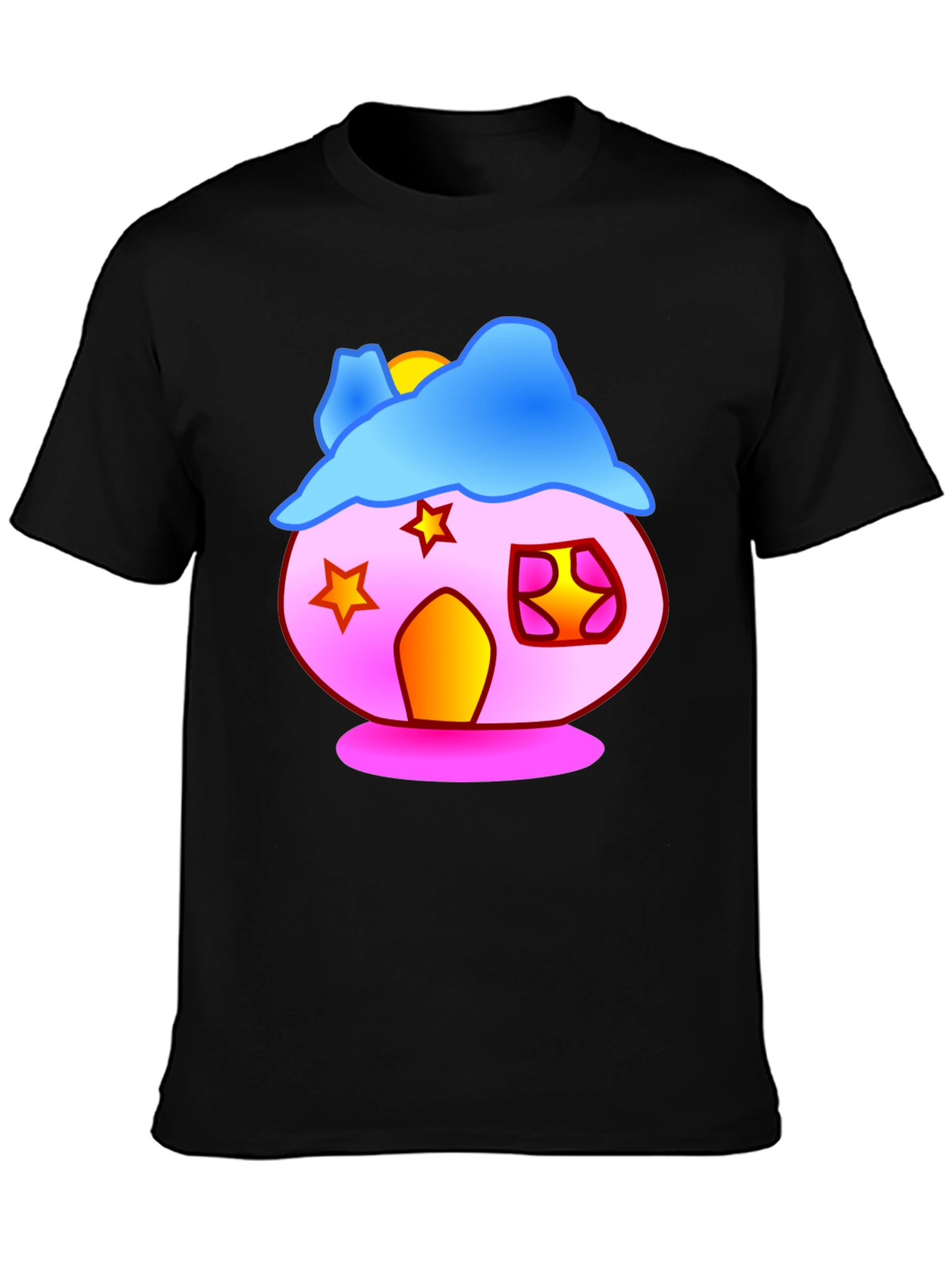 Whimsical House Graphic T-Shirt