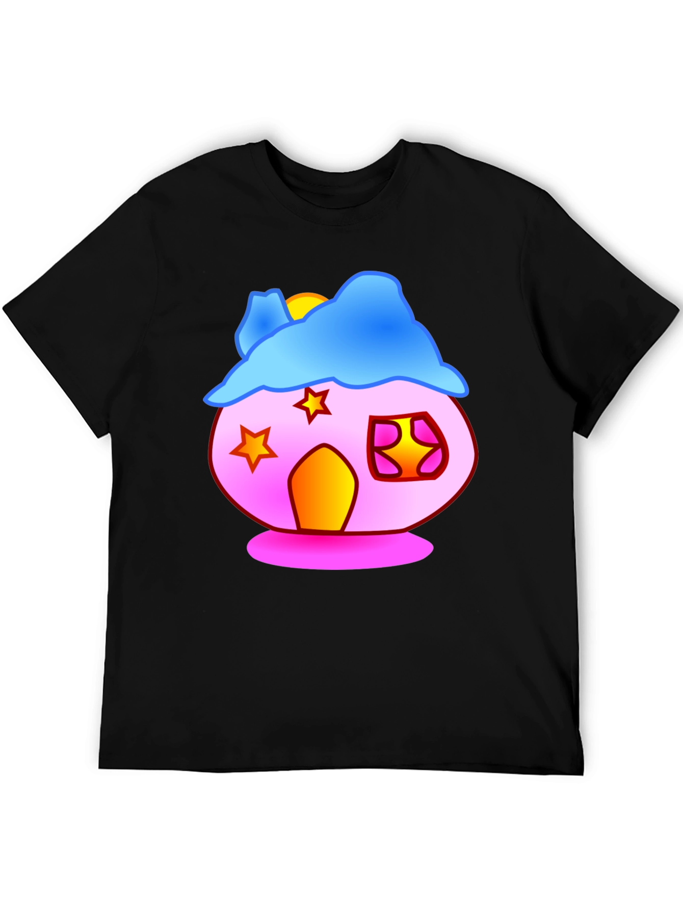 Whimsical House Graphic T-Shirt