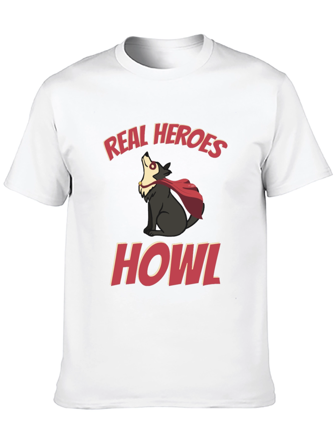 Real Heroes Howl Graphic T-Shirt