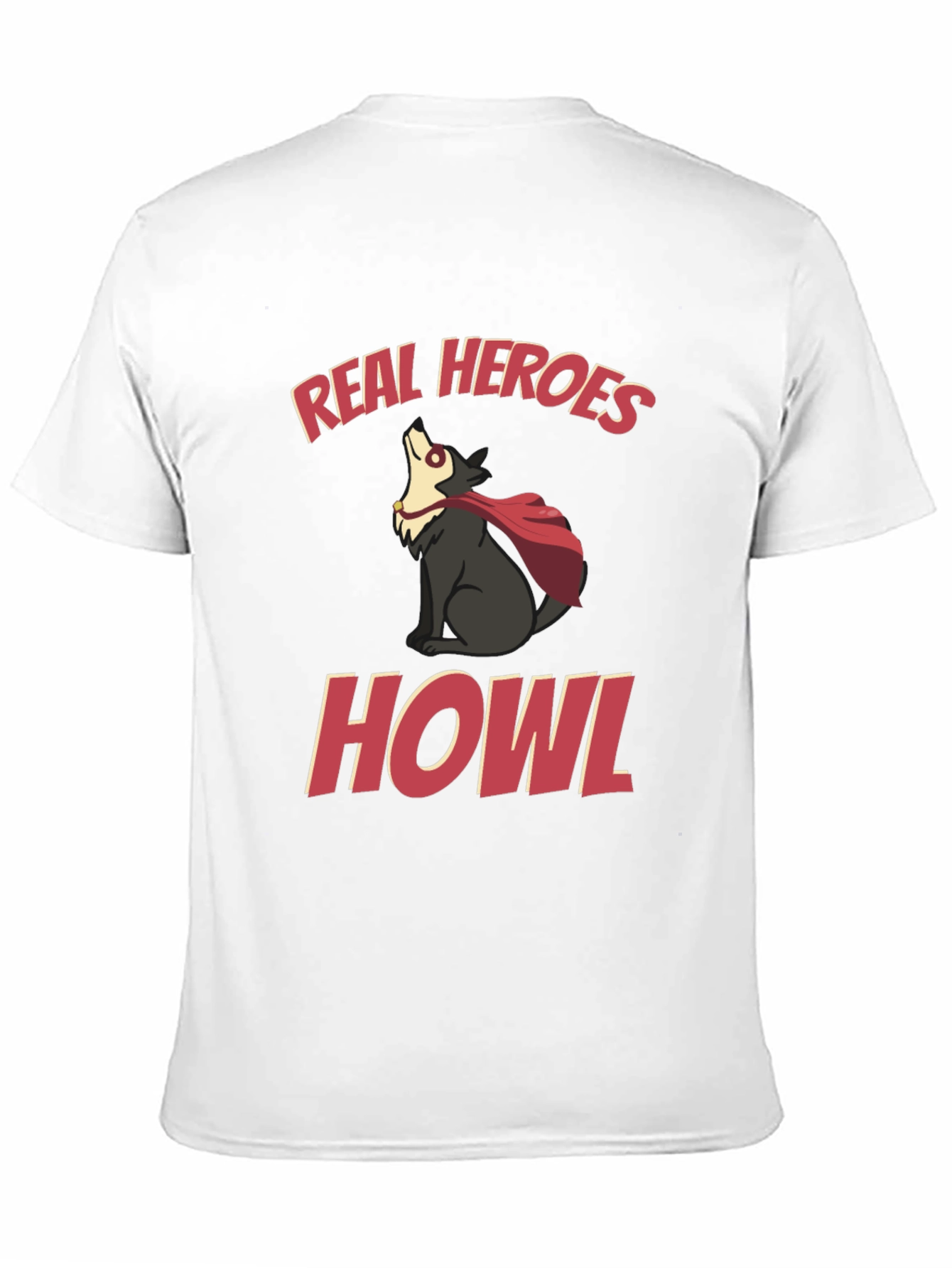 Real Heroes Howl Graphic T-Shirt
