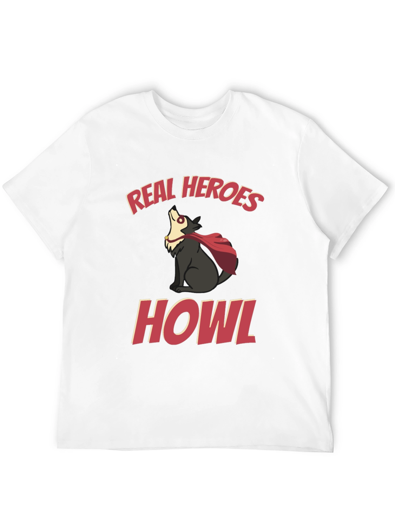 Real Heroes Howl Graphic T-Shirt
