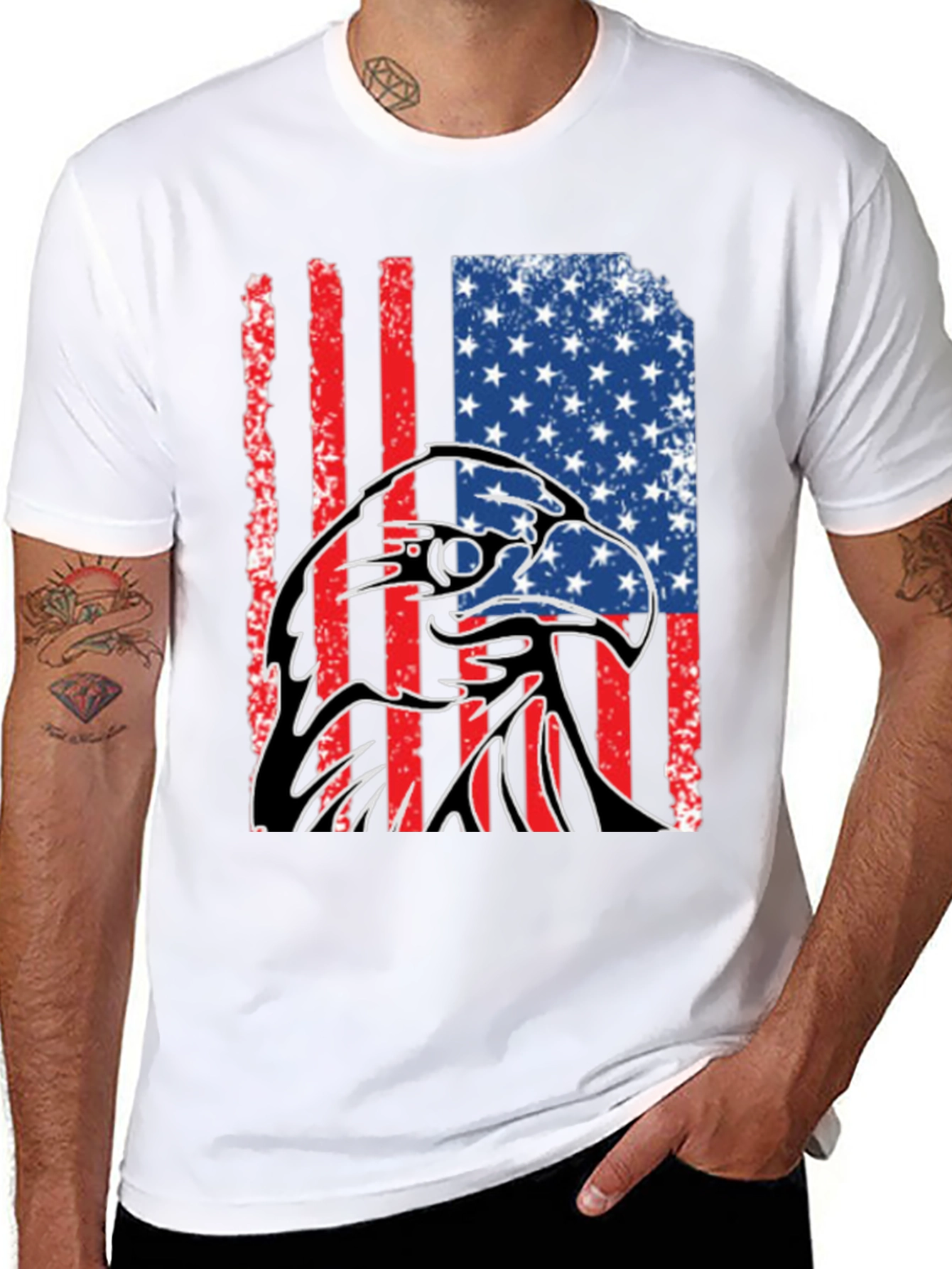 American Eagle Flag Graphic Tee