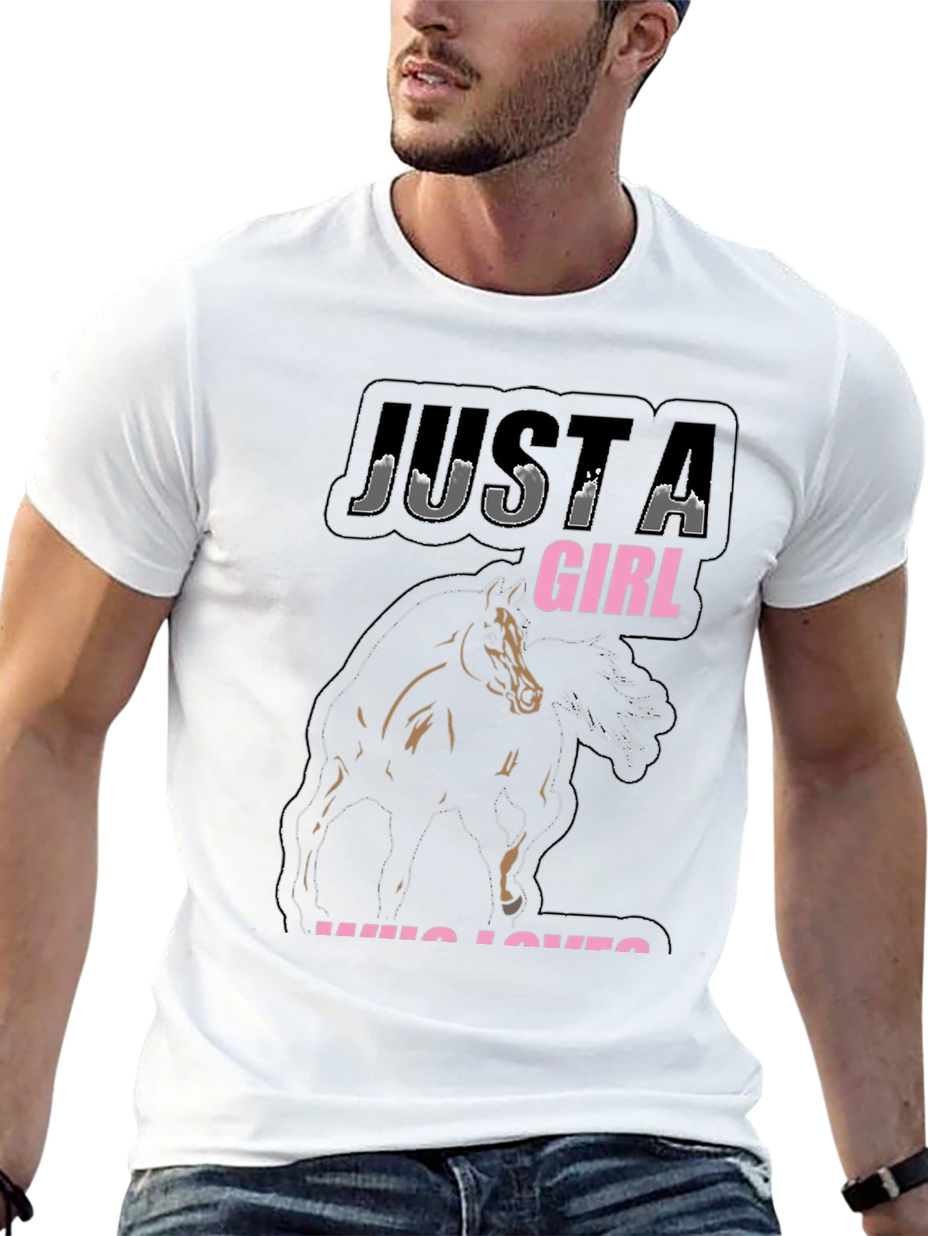Just A Girl Who Loves Horses Graphic Tee