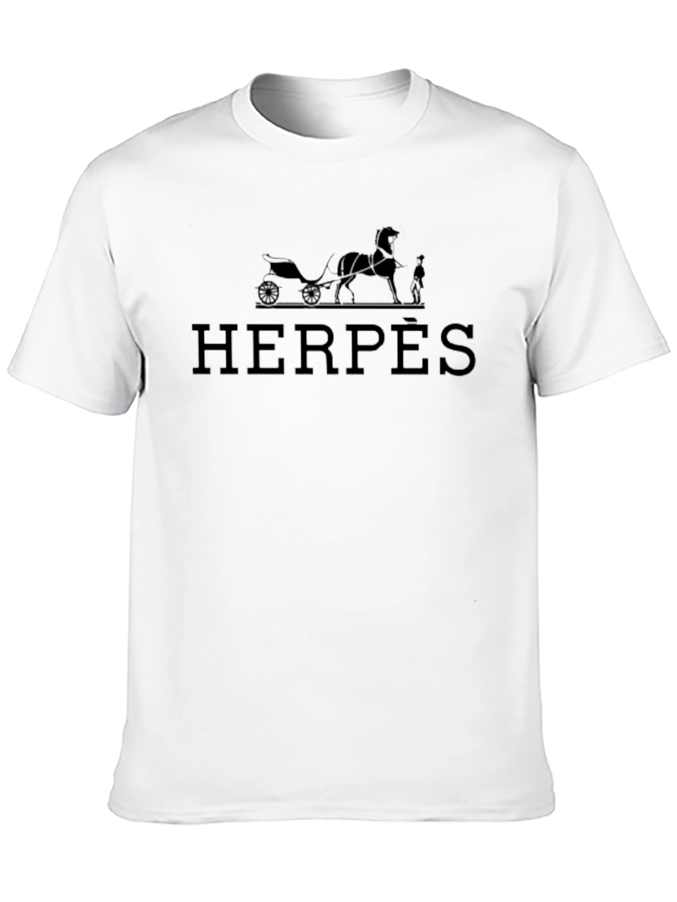 Funny HERPÈS Spoof Graphic T-Shirt