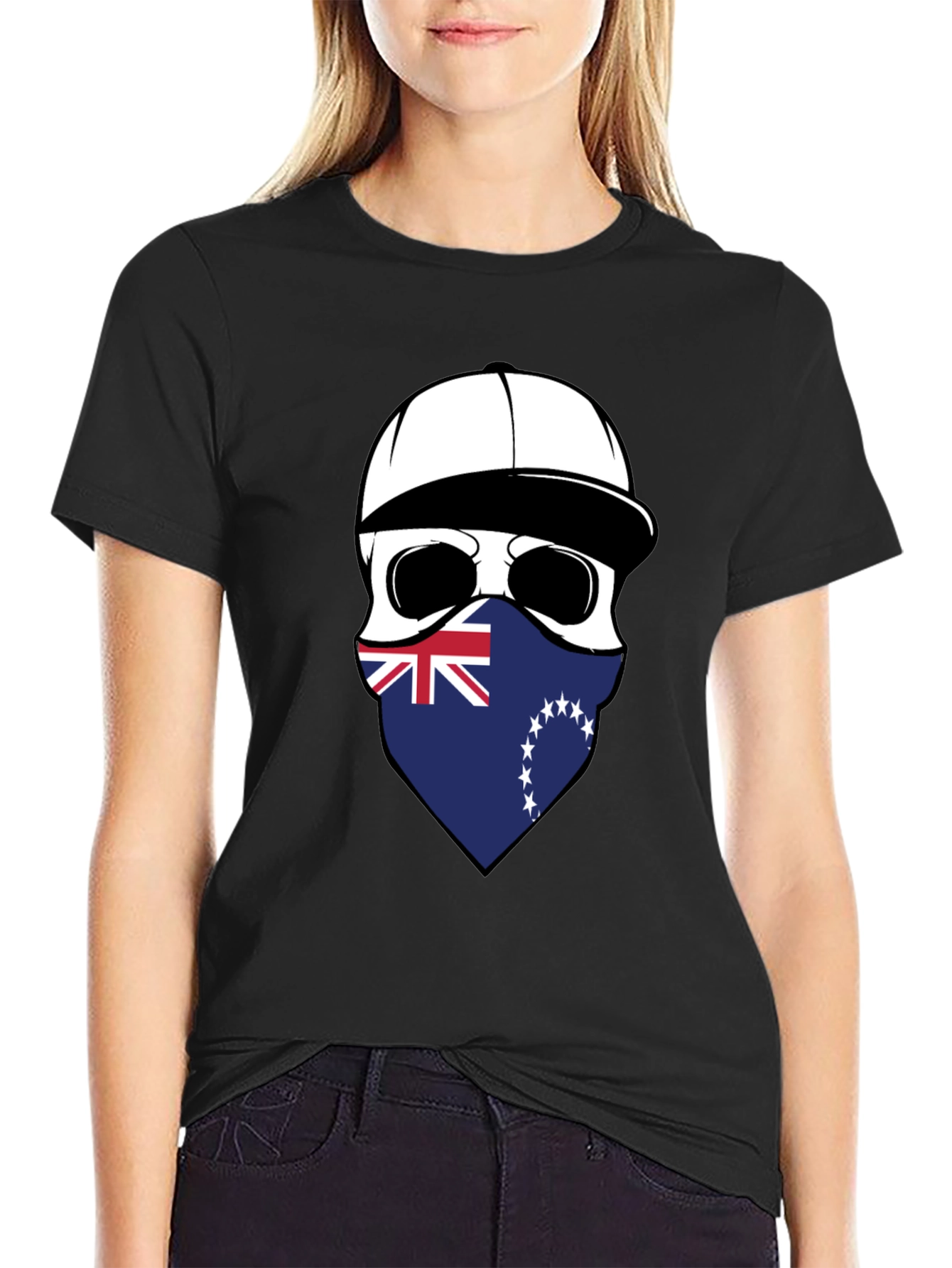Cook Islands Skull Graphic T-Shirt