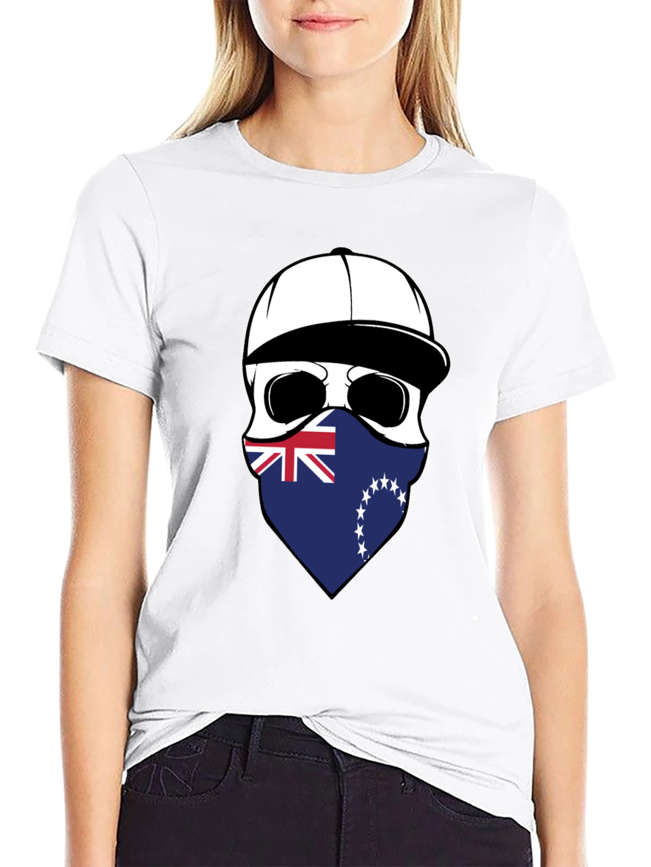 Cook Islands Skull Graphic T-Shirt