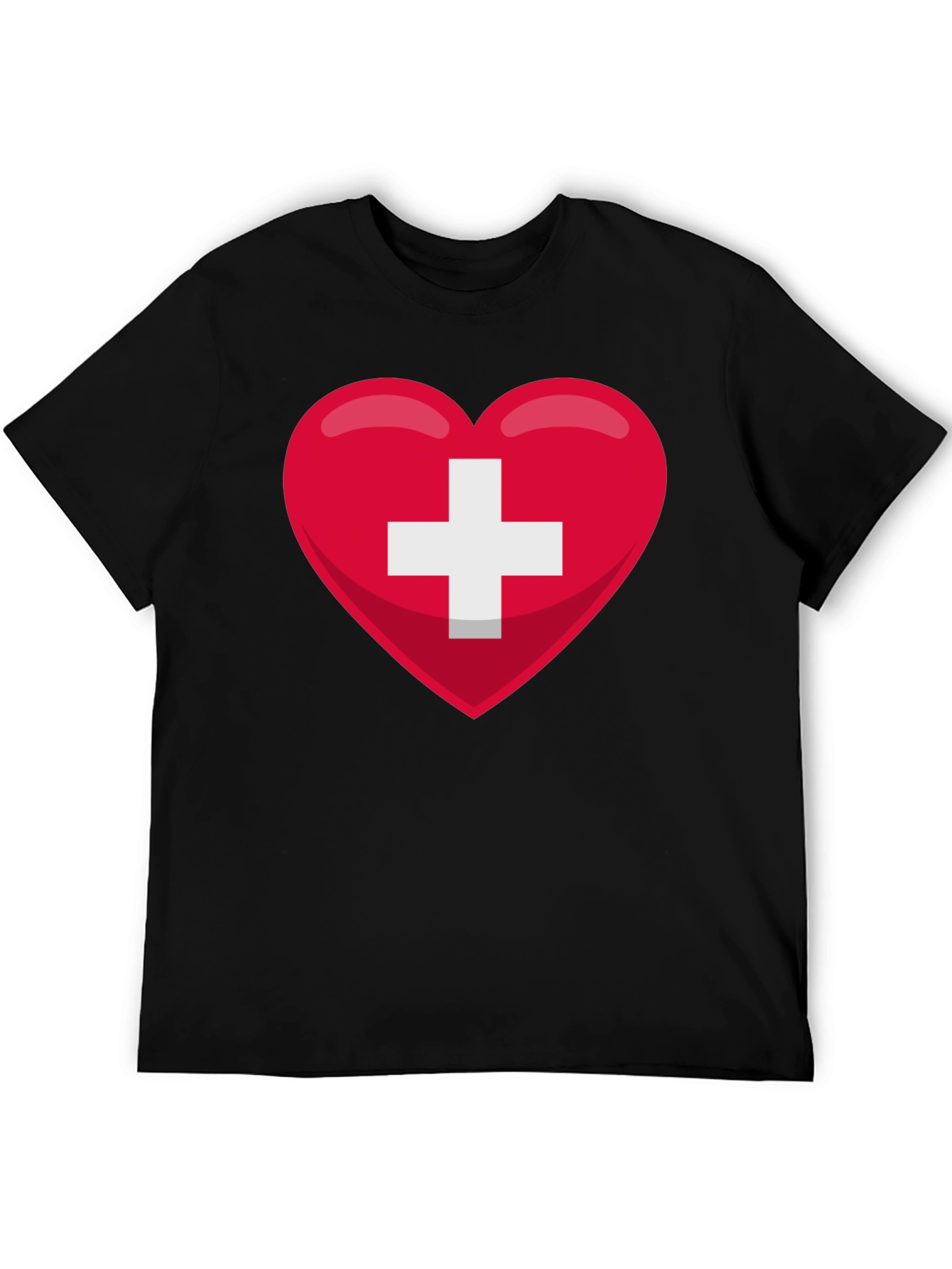 Swiss Heart Flag T-Shirt