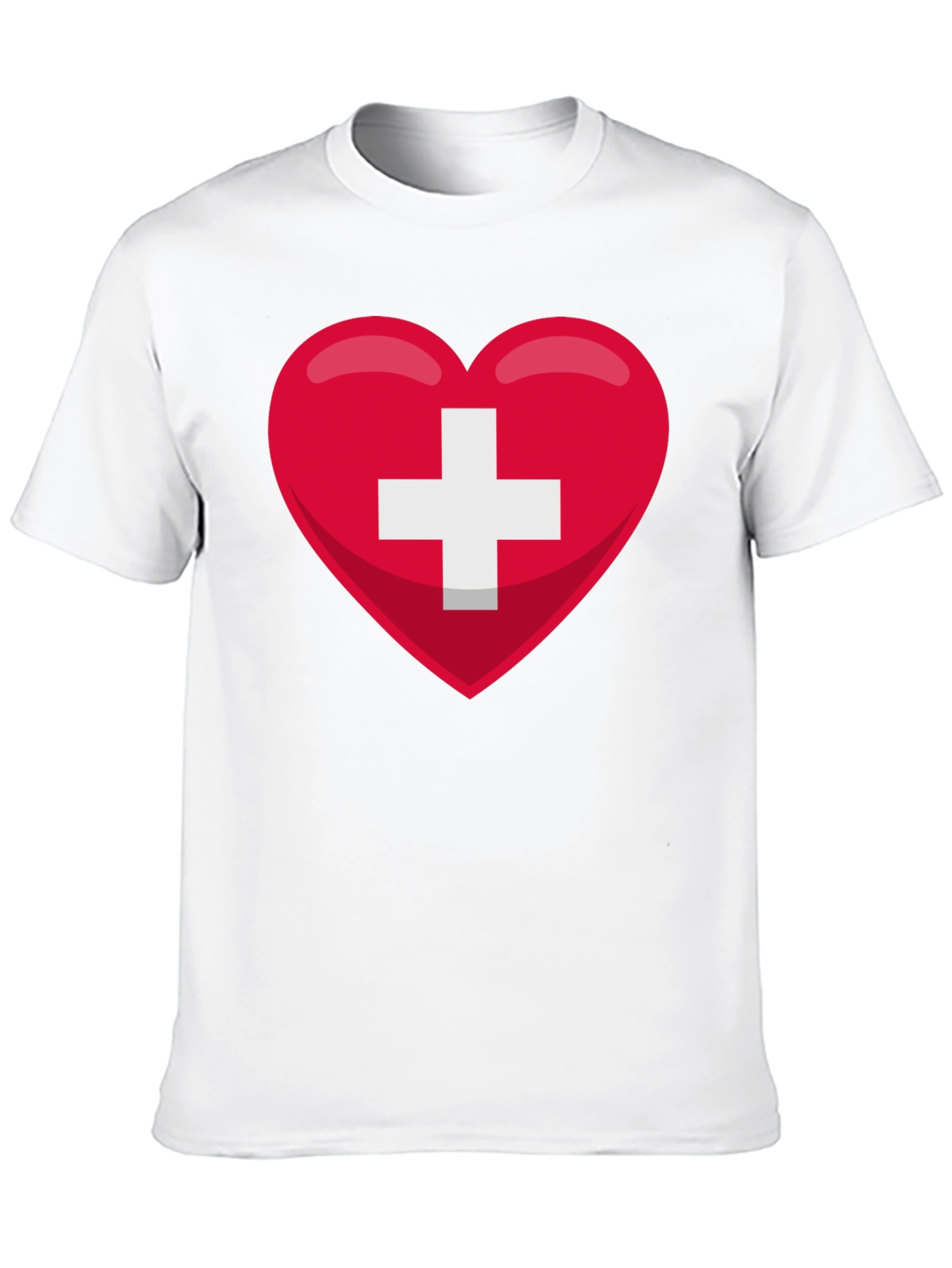 Swiss Heart Flag T-Shirt