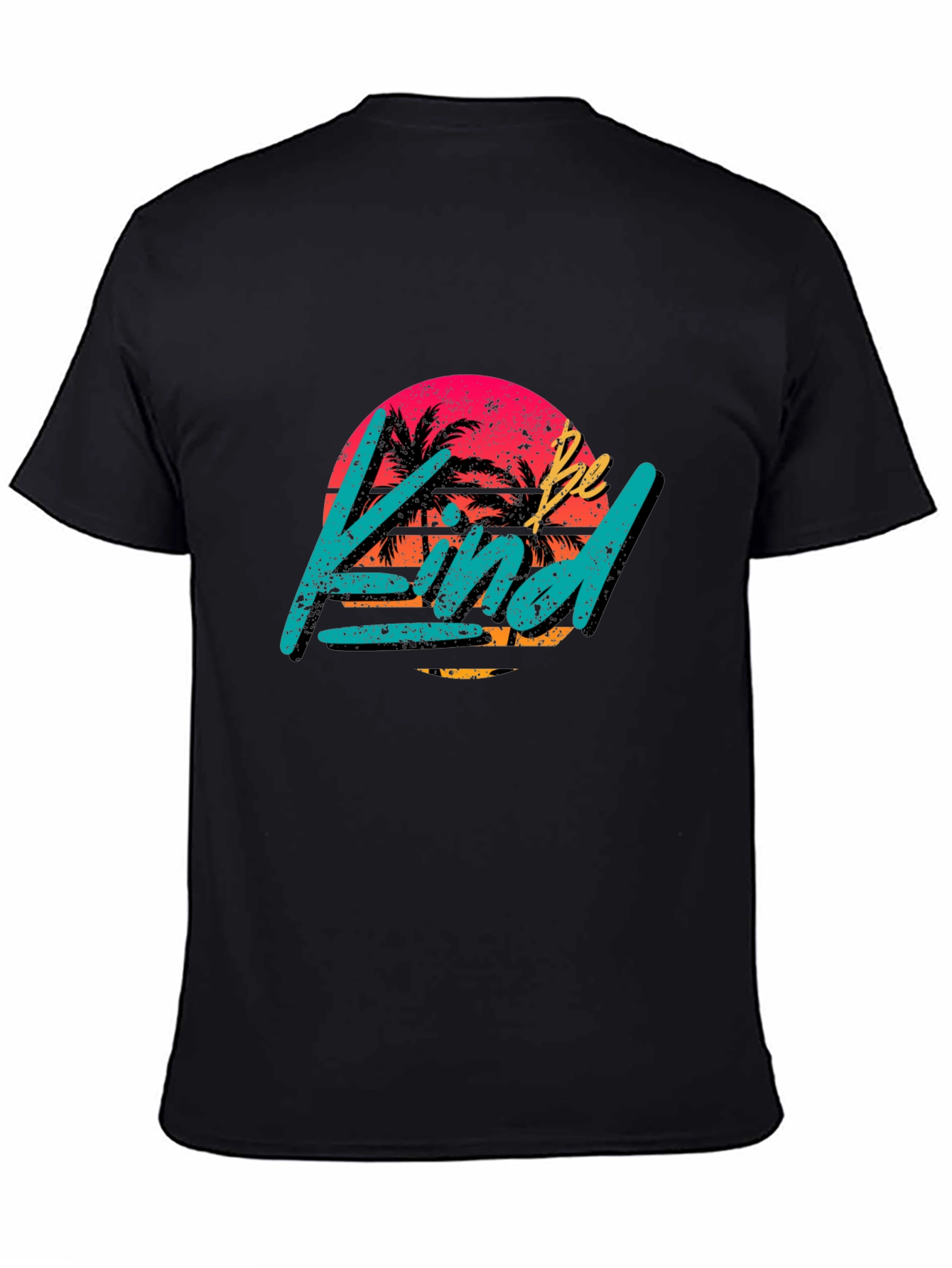Be Kind Retro Graphic T-Shirt - Black