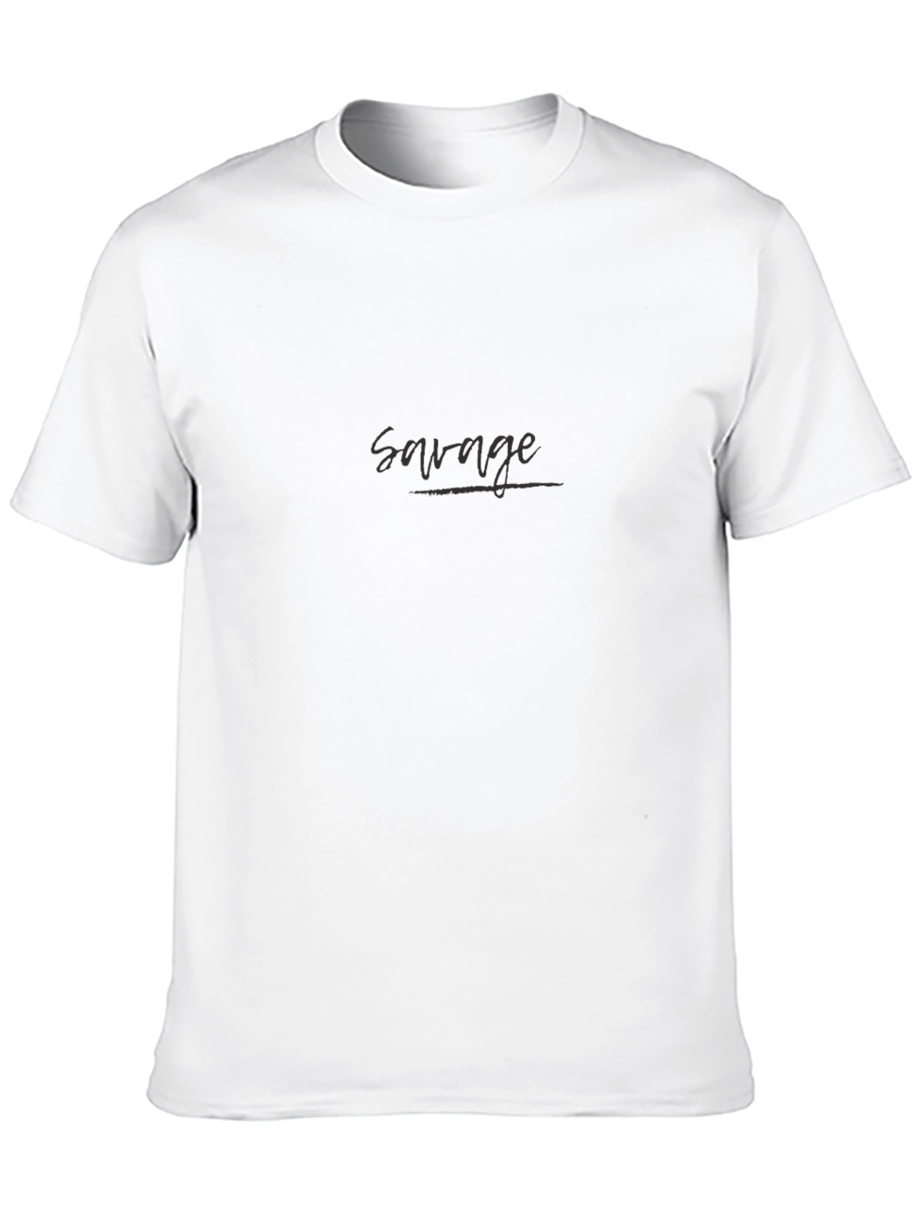 Savage Graphic Print Crew Neck T-Shirt