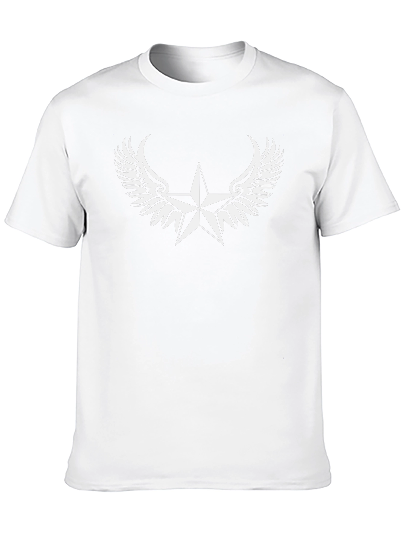 Winged Star Graphic Tee - Black