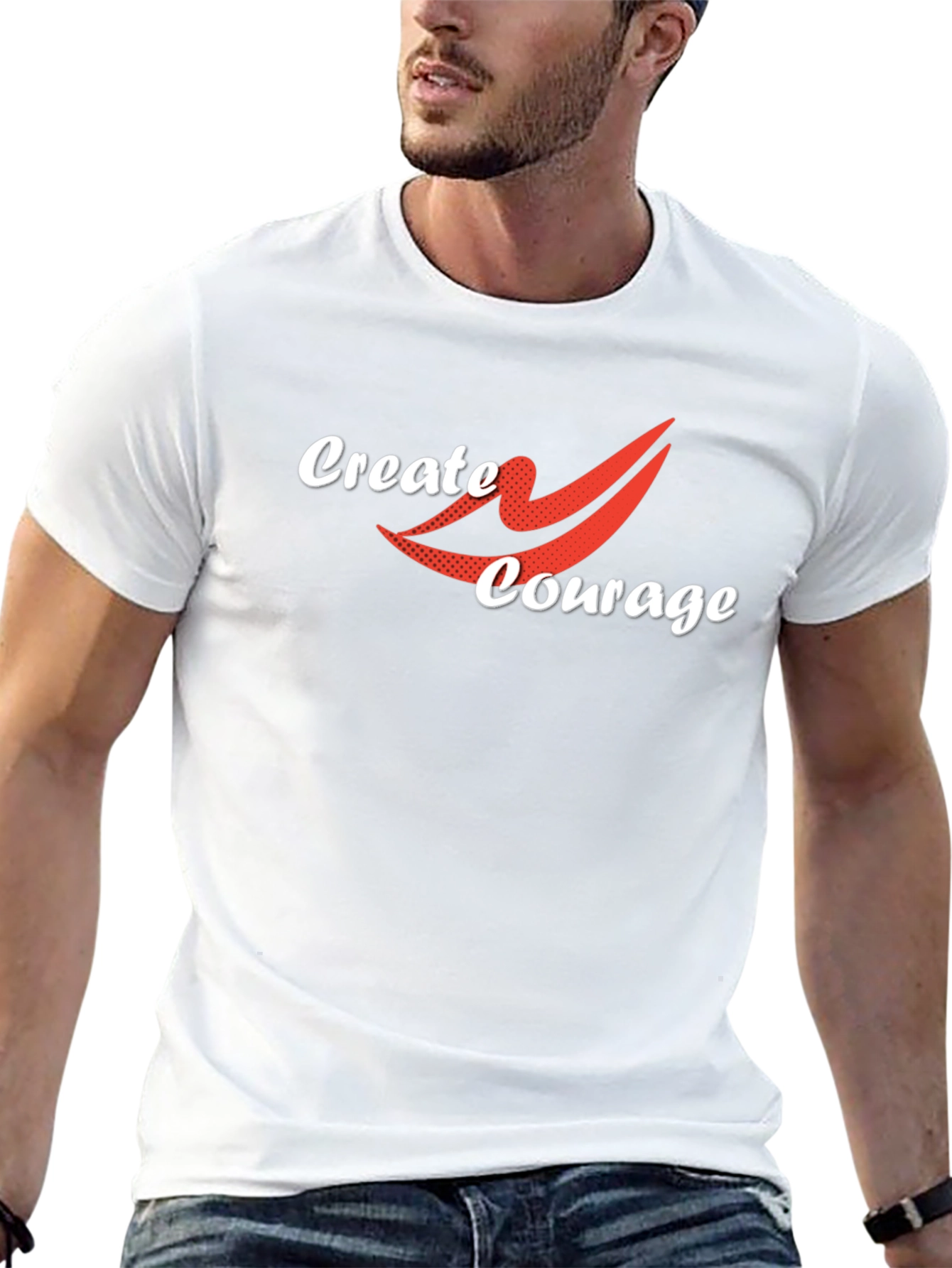 Create Courage T-Shirt - Black