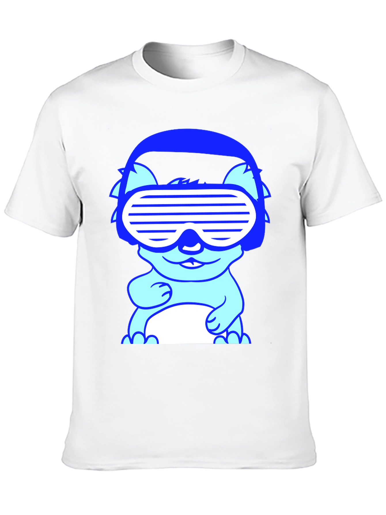 Cool Cat Graphic Tee - Novelty T-Shirt