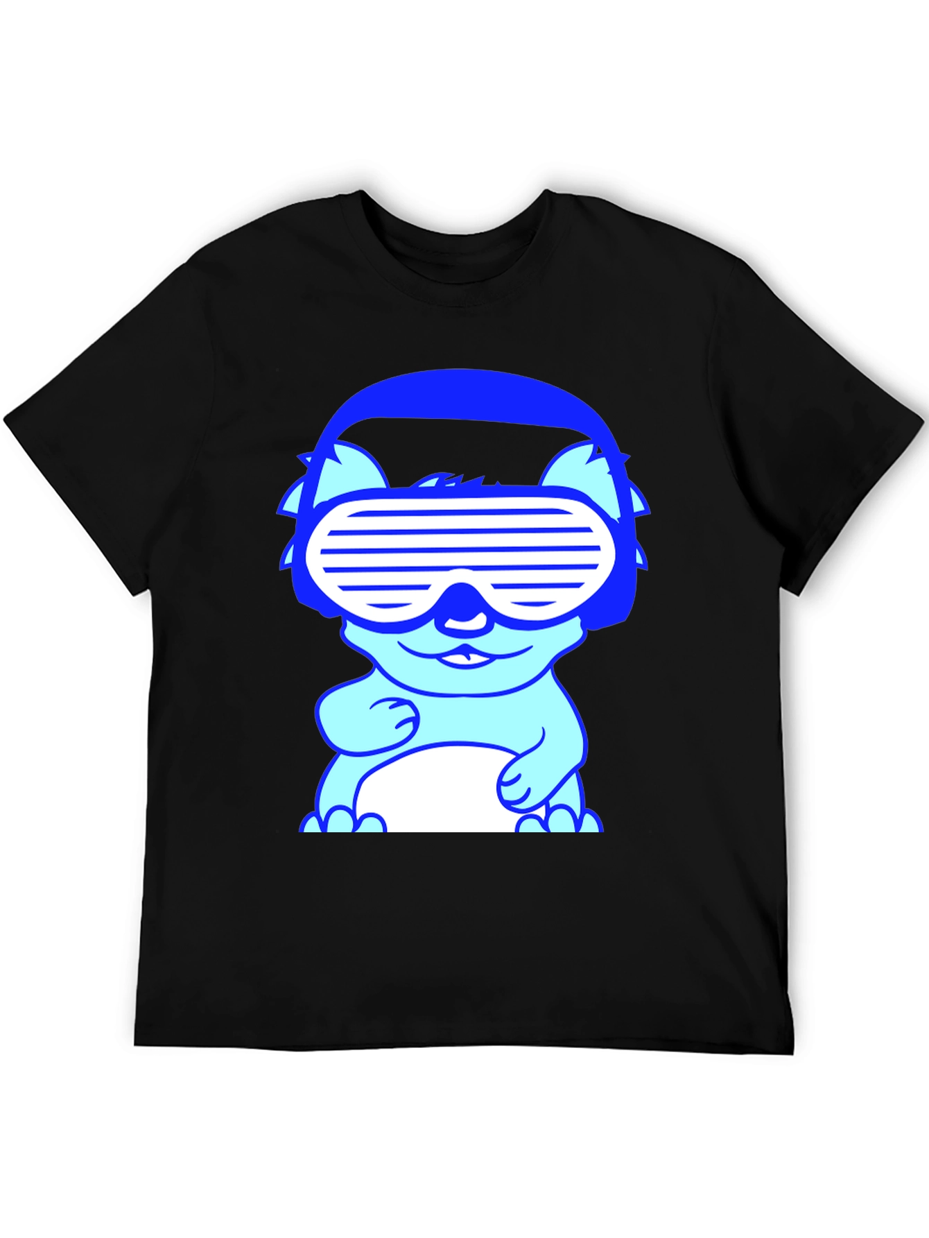 Cool Cat Graphic Tee - Novelty T-Shirt