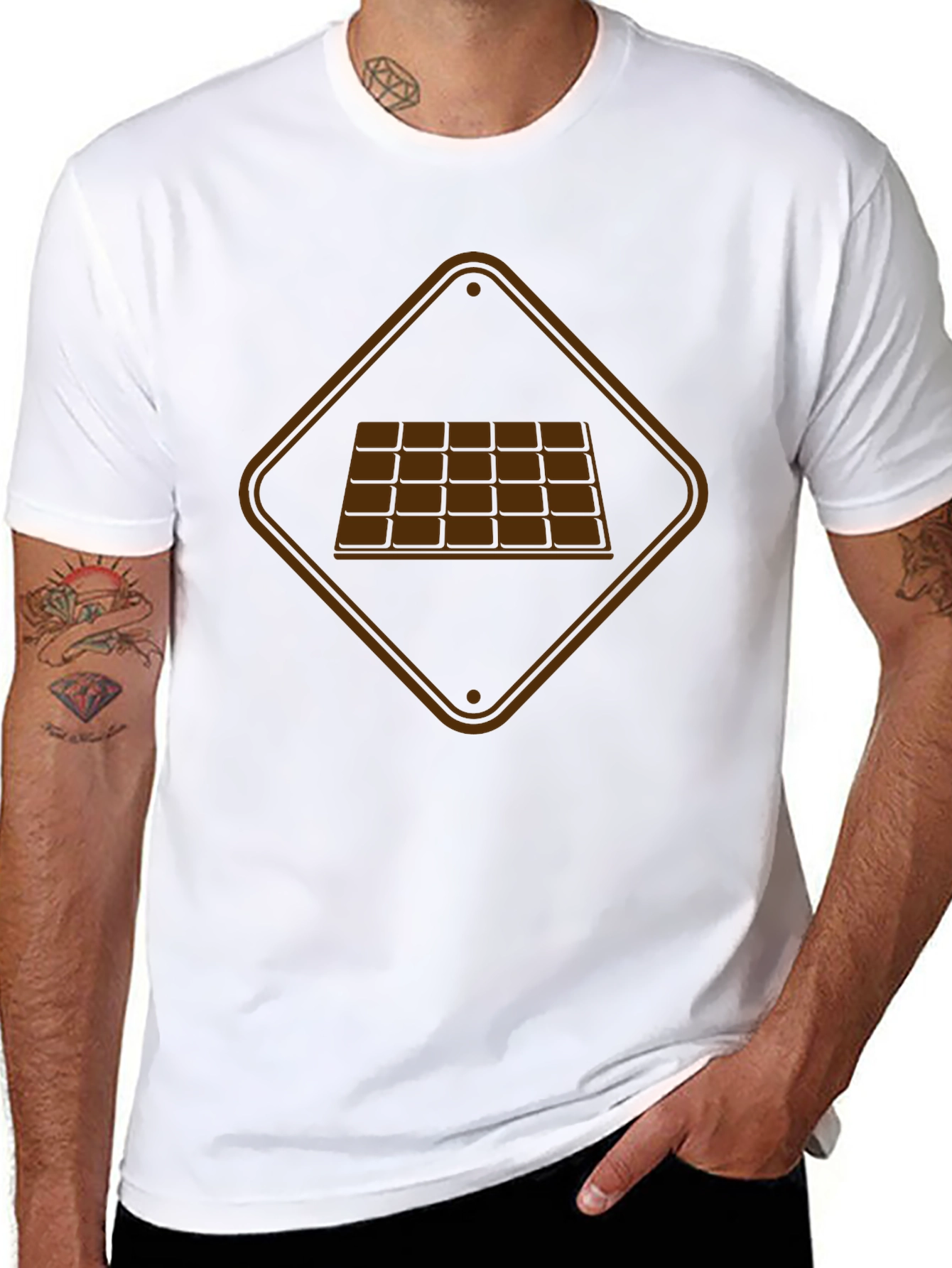 Chocolate Bar Graphic Tee - Sweet Treat T-Shirt